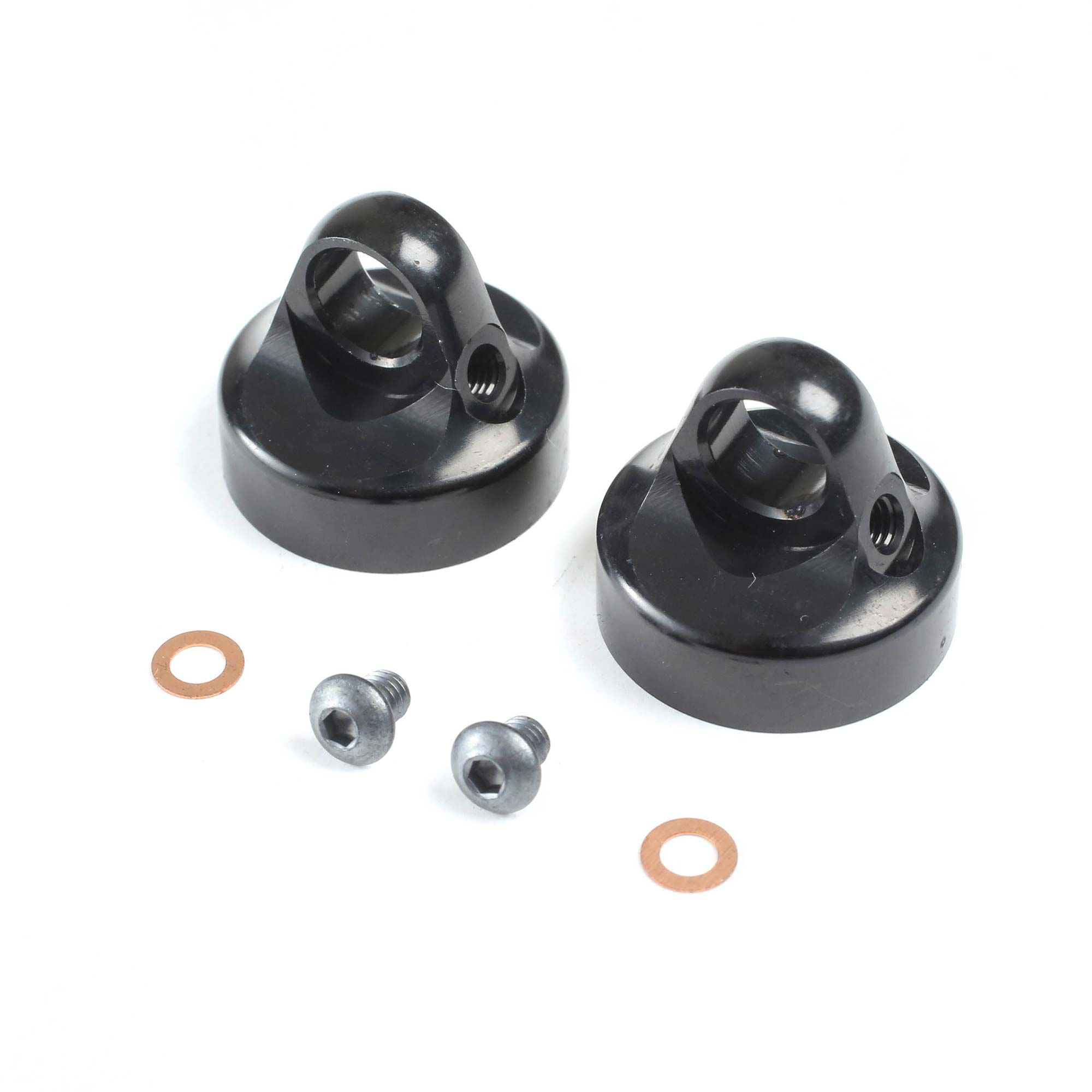 Team Losi Racing Domed Bleeder Shock Caps, Aluminum, G3 (2): 22