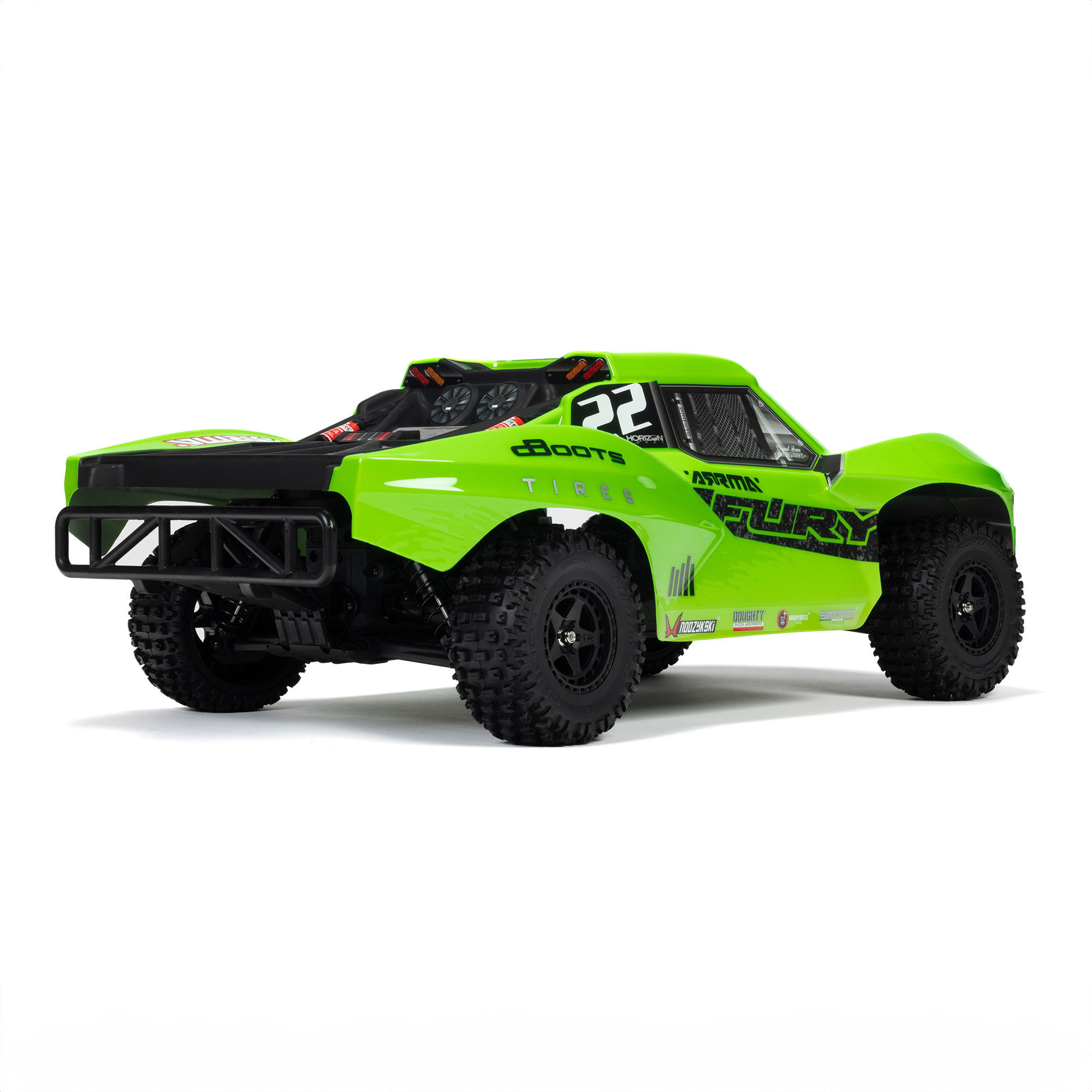 ARRMA 1/10 FURY 2WD RTR Brushed Short Course Truck, Green