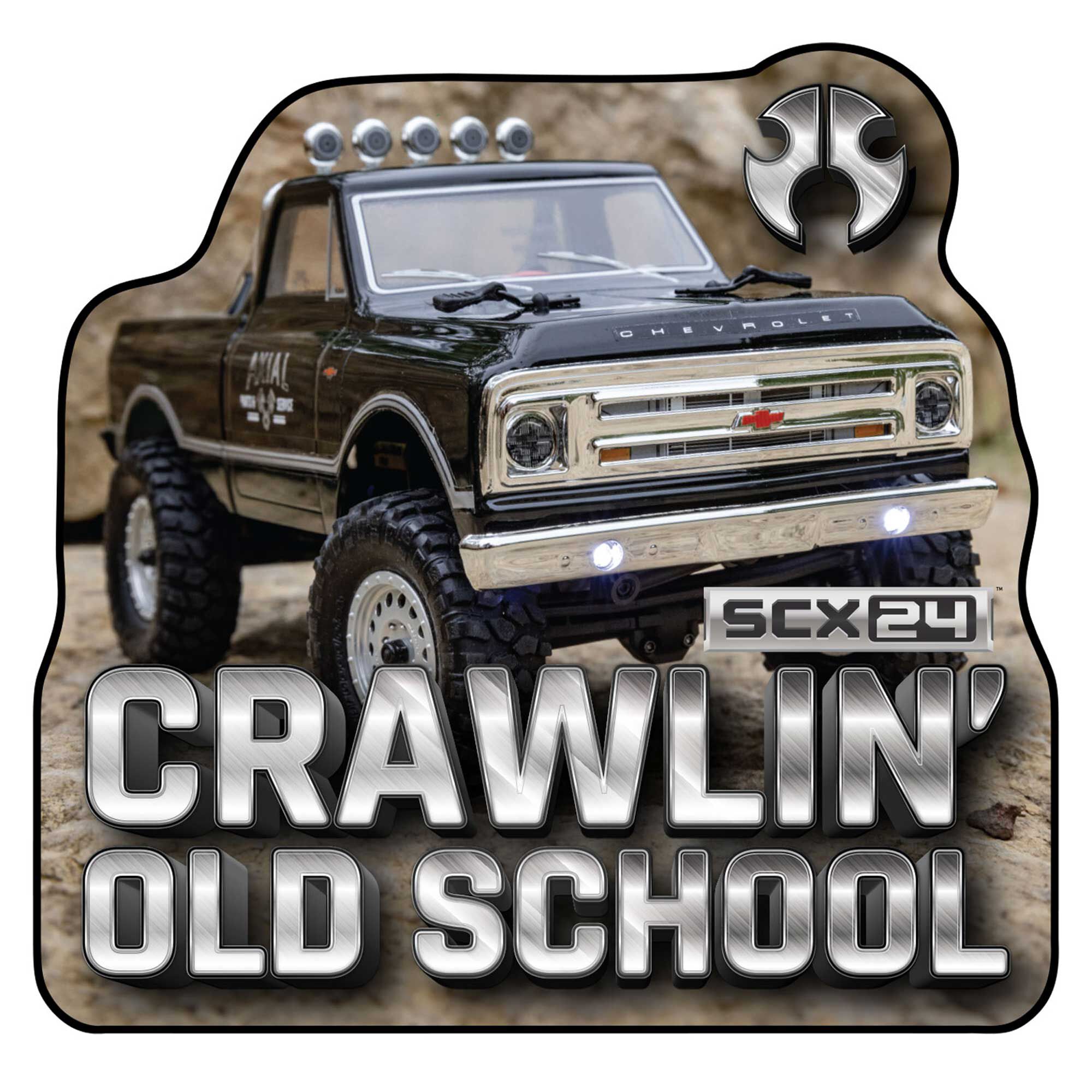 Axial Axial Crawlin' Old School Sticker