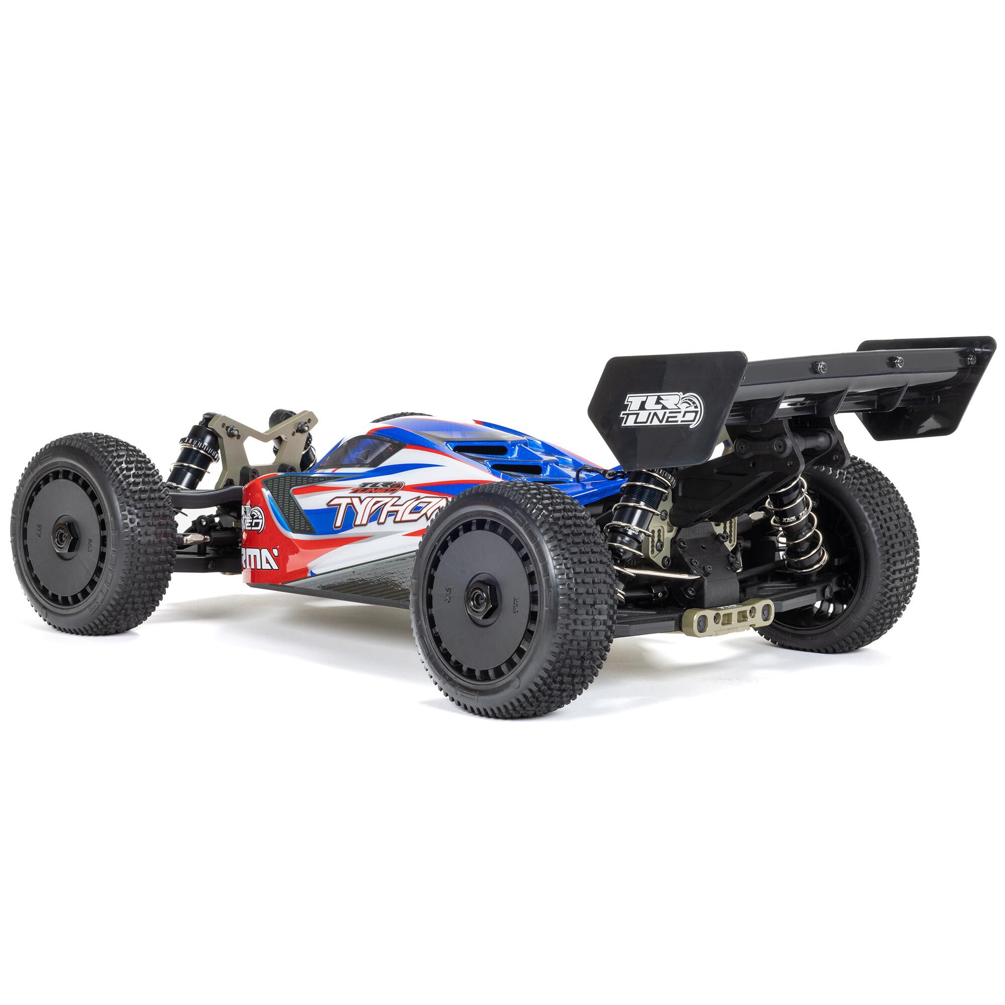 ARRMA 1/8 TYPHON 6S TLR Tuned 4X4 RTR Brushless Buggy, Red/Blue