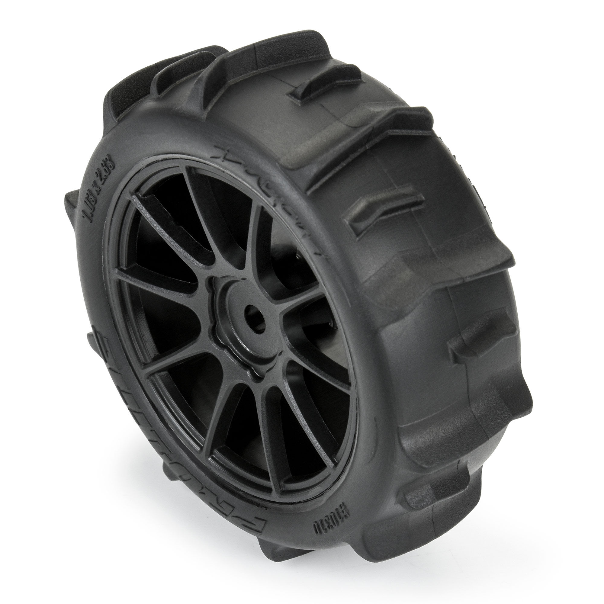 Pro-Line Racing 1/14 Dumont F/R Tires MTD 12mm Black Mach-10 (4): Typhon GROM