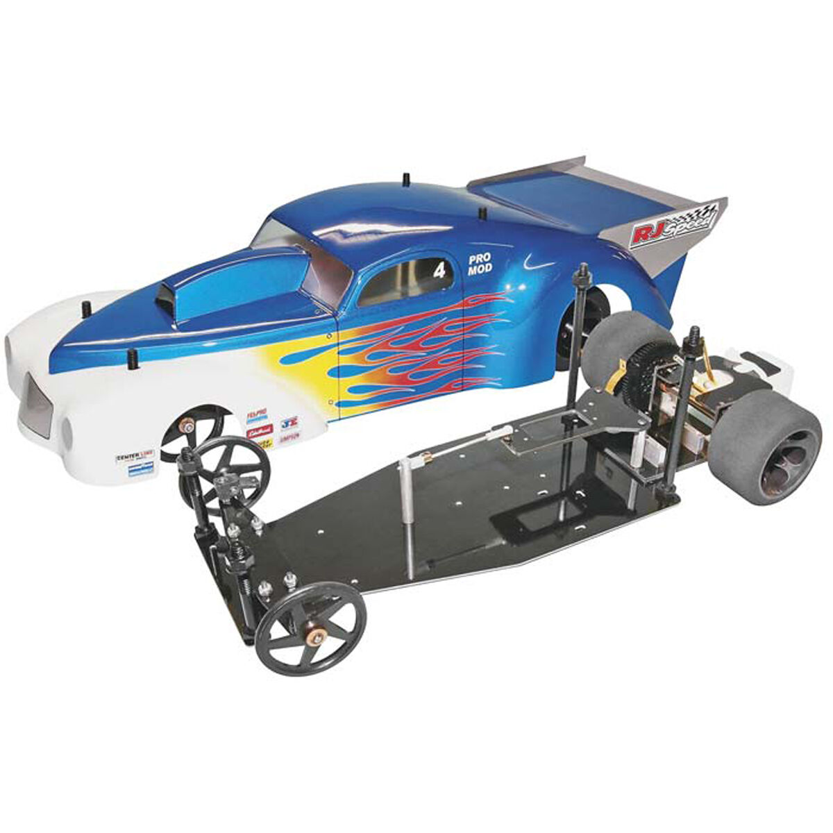 RJ Speed 1/10 Nitro Powered Pro Mod 2WD Dragster Kit