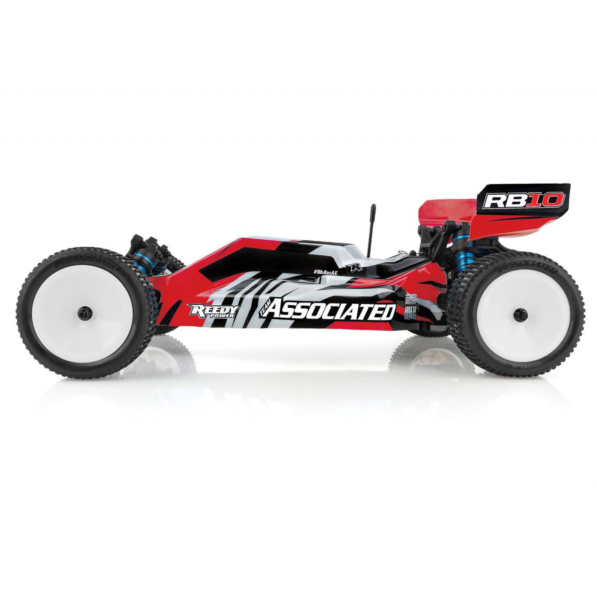 Team Associated 1/10 RB10 2WD Buggy RTR, Red, LiPo Combo
