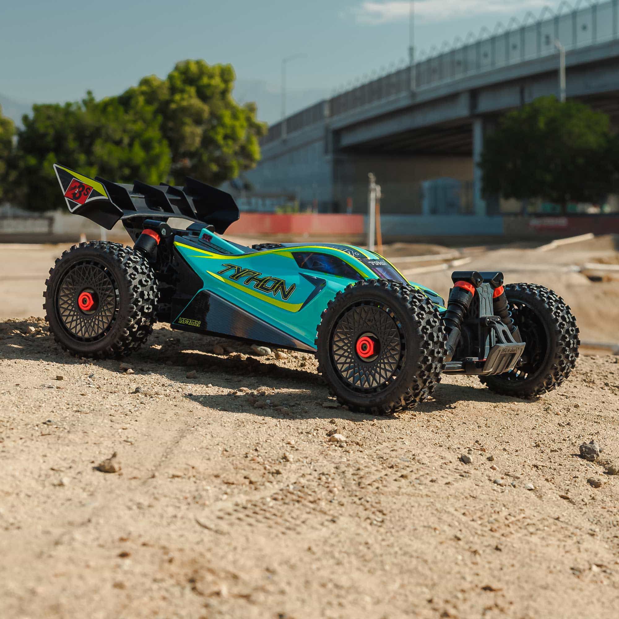 ARRMA 1/8 TYPHON 223S DSC 4X4 RTR Brushless Buggy, Green