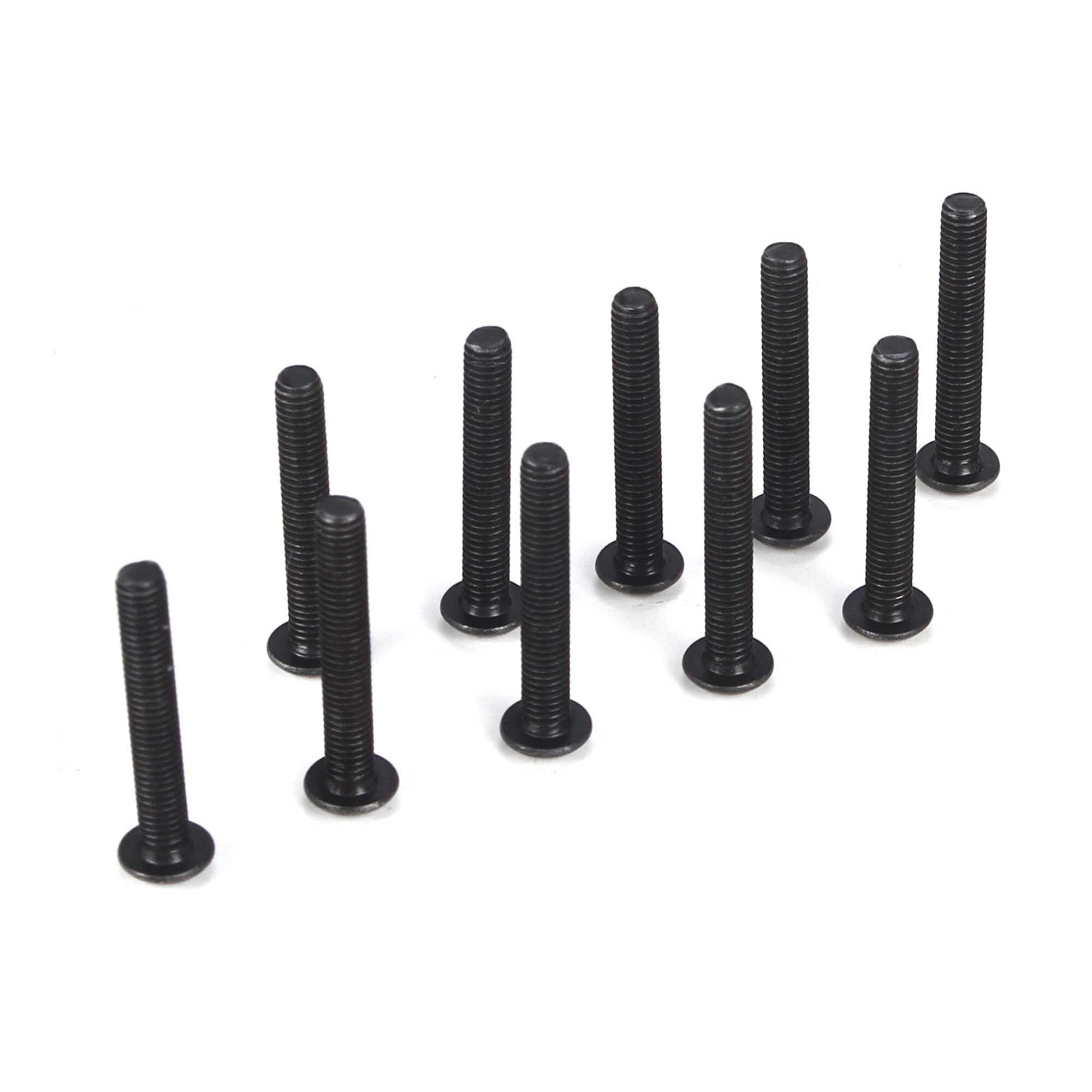 Team Losi Racing Button Head Screws, M3 x 20mm (10)