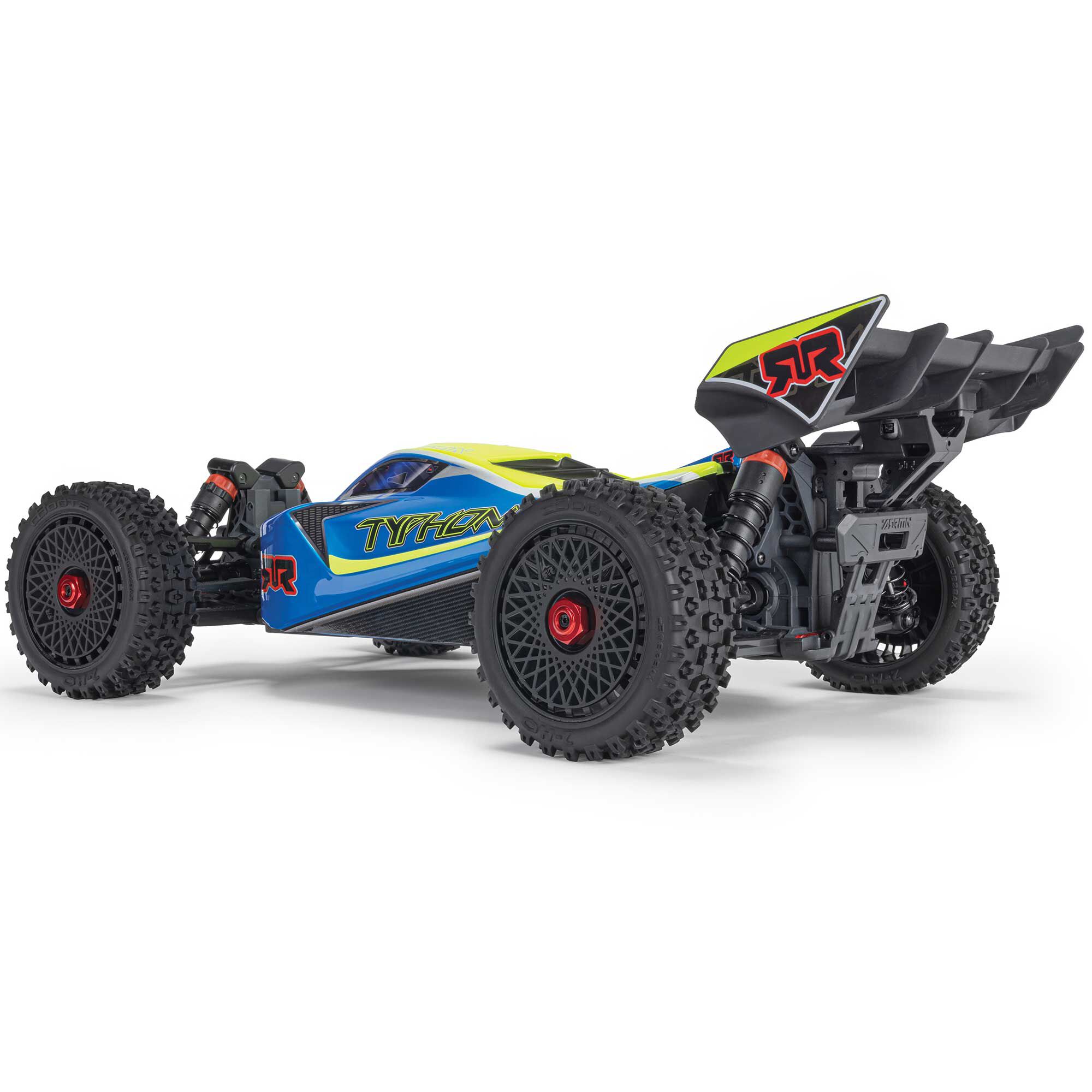 ARRMA 1/8 TYPHON MEGA 665 4X4 RTR Brushed Buggy, Blue