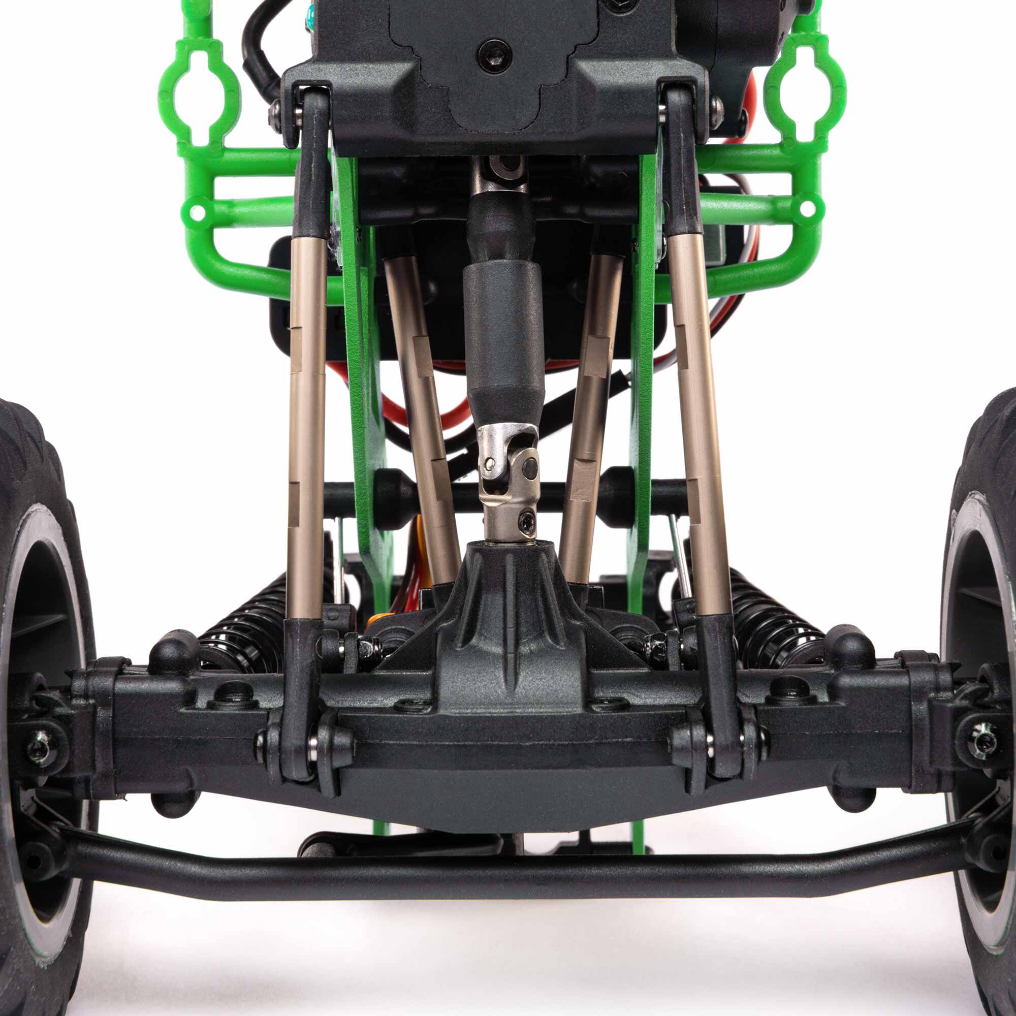 Losi 1/18 Mini LMT Grave Digger 2S 4X4 RTR Brushed Monster Truck (Battery & Charger Included), Green