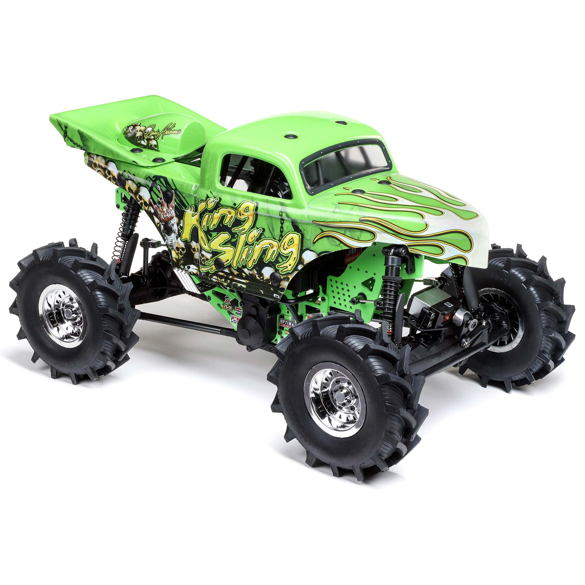 Losi 1/8 LMT Mega Truck King Sling 4S 4X4 RTR Brushless Mega Truck, Green