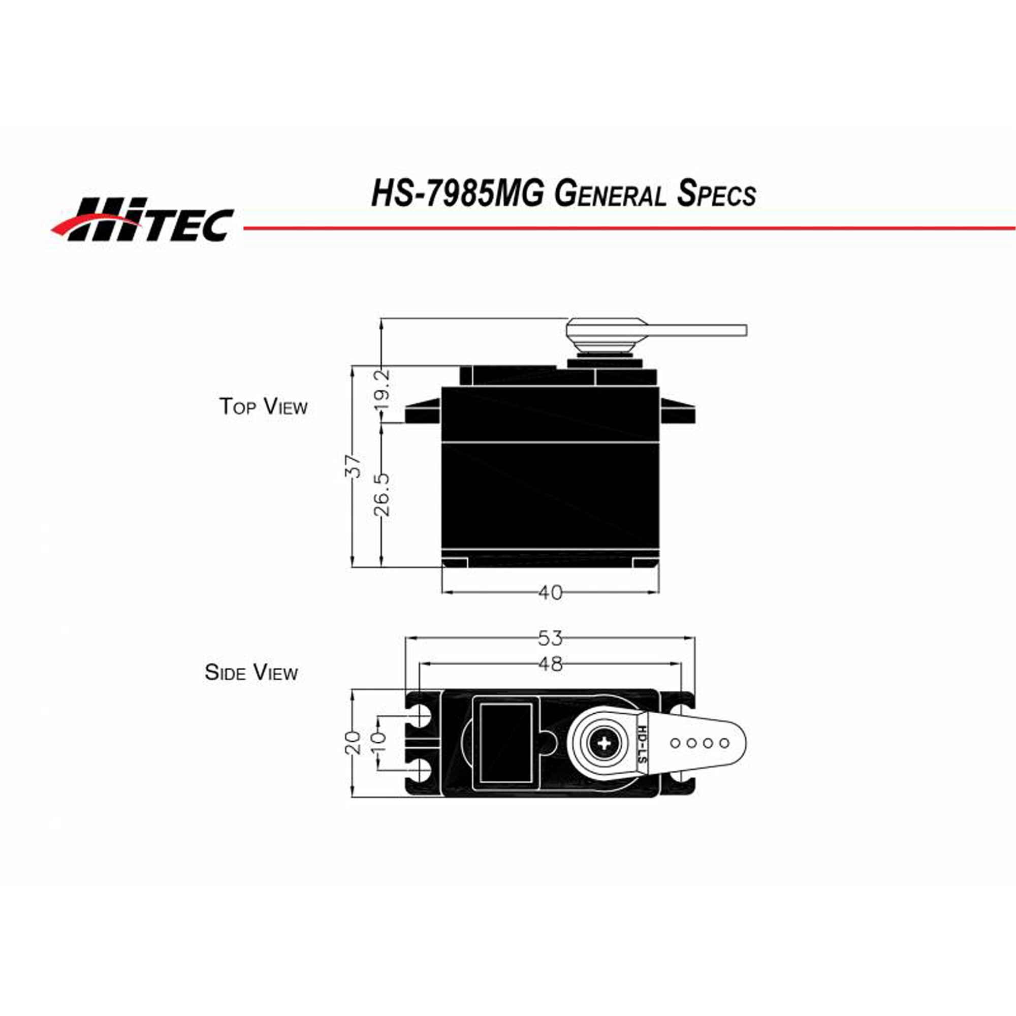 Hitec RCD Inc. HS-7985MG Digital High Resolution High Torque Metal Gear Servo