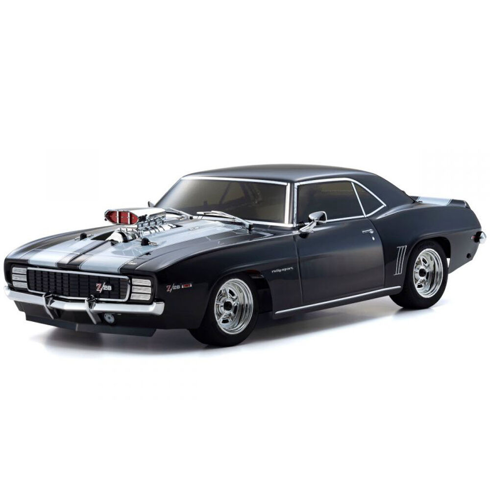 Kyosho 1/10 1969 Chevy Camaro Z/28 RS Supercharged Fazer Mk2 FZ02 Brushless 4x4 Touring RTR, Tuxedo Black