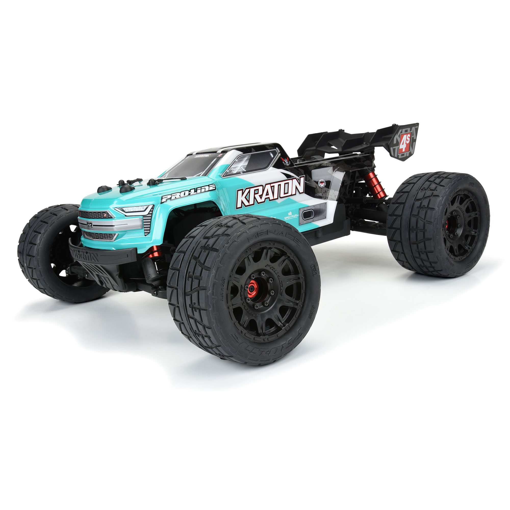 Pro-Line Racing 1/8 Menace HP BELTED F/R 3.8" MT Tires Mounted 17mm Black Raid (2)