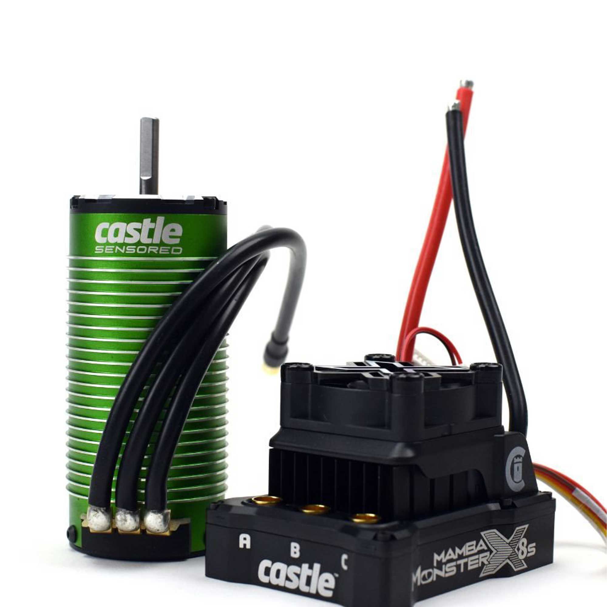 Castle Creations Mamba Monster X Electronic Speed Control & 1520-1650KV Sensored Motor Combo