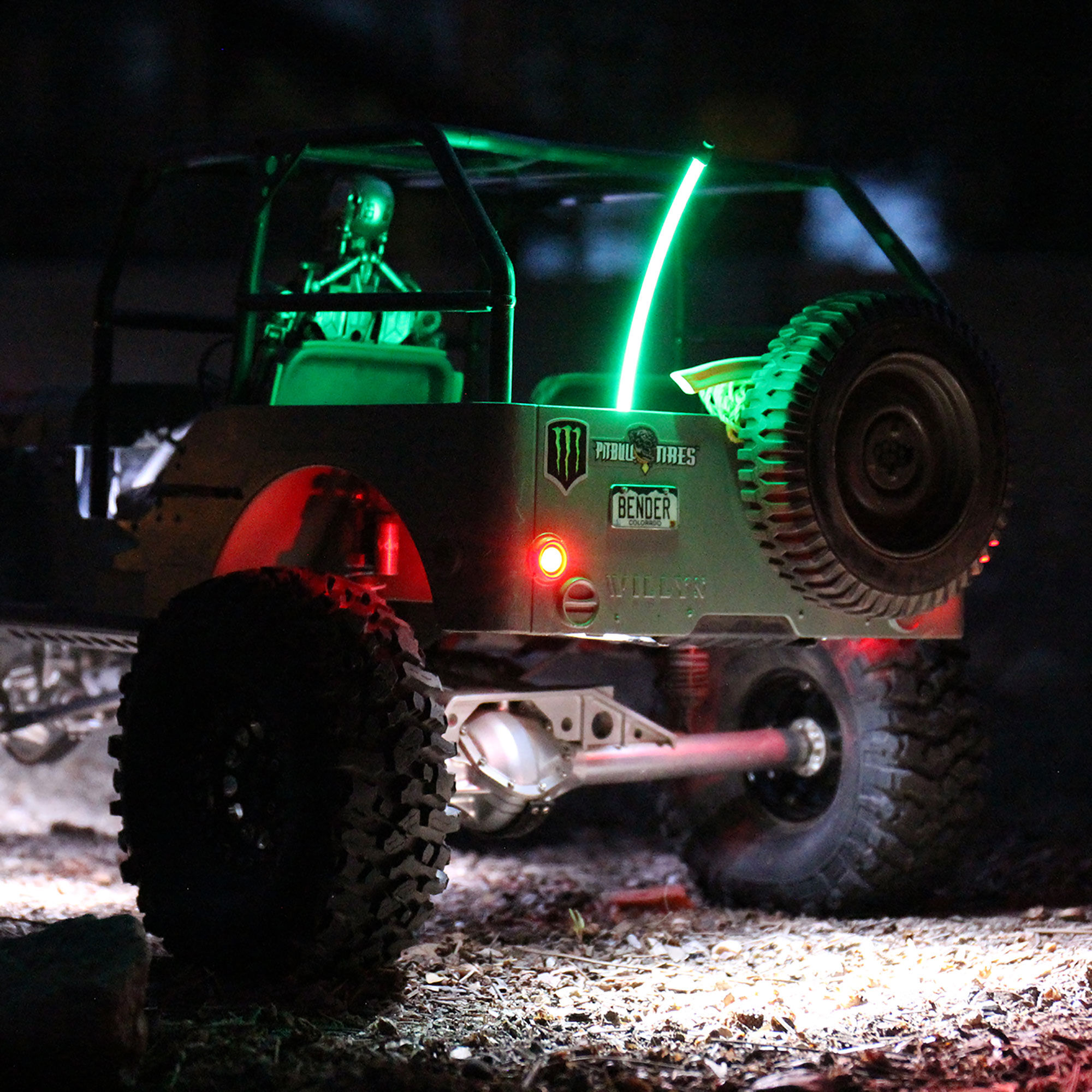 Pit Bull Xtreme RC Green Night SABER LED Light