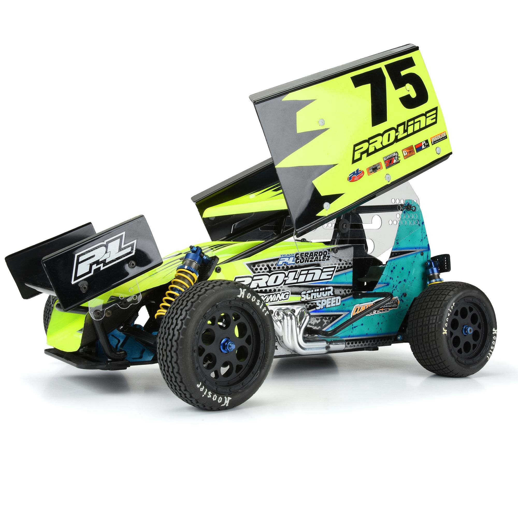 Pro-Line Racing 1/10 Showtime Rear 2.2" 12mm Sprint Car Wheels (2) Black