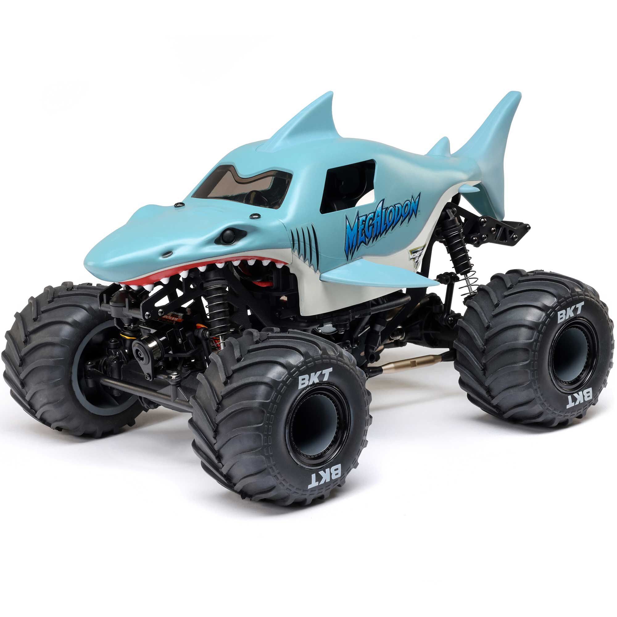 Losi 1/18 Mini LMT Megalodon 2S 4X4 RTR Brushed Monster Truck (Battery & Charger Included), Blue