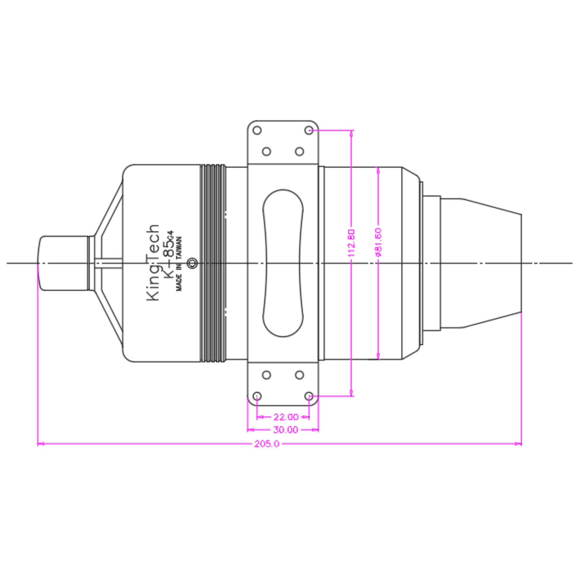 KingTech Turbines International KingTech K-85G4+ Turbine Engine with ECU
