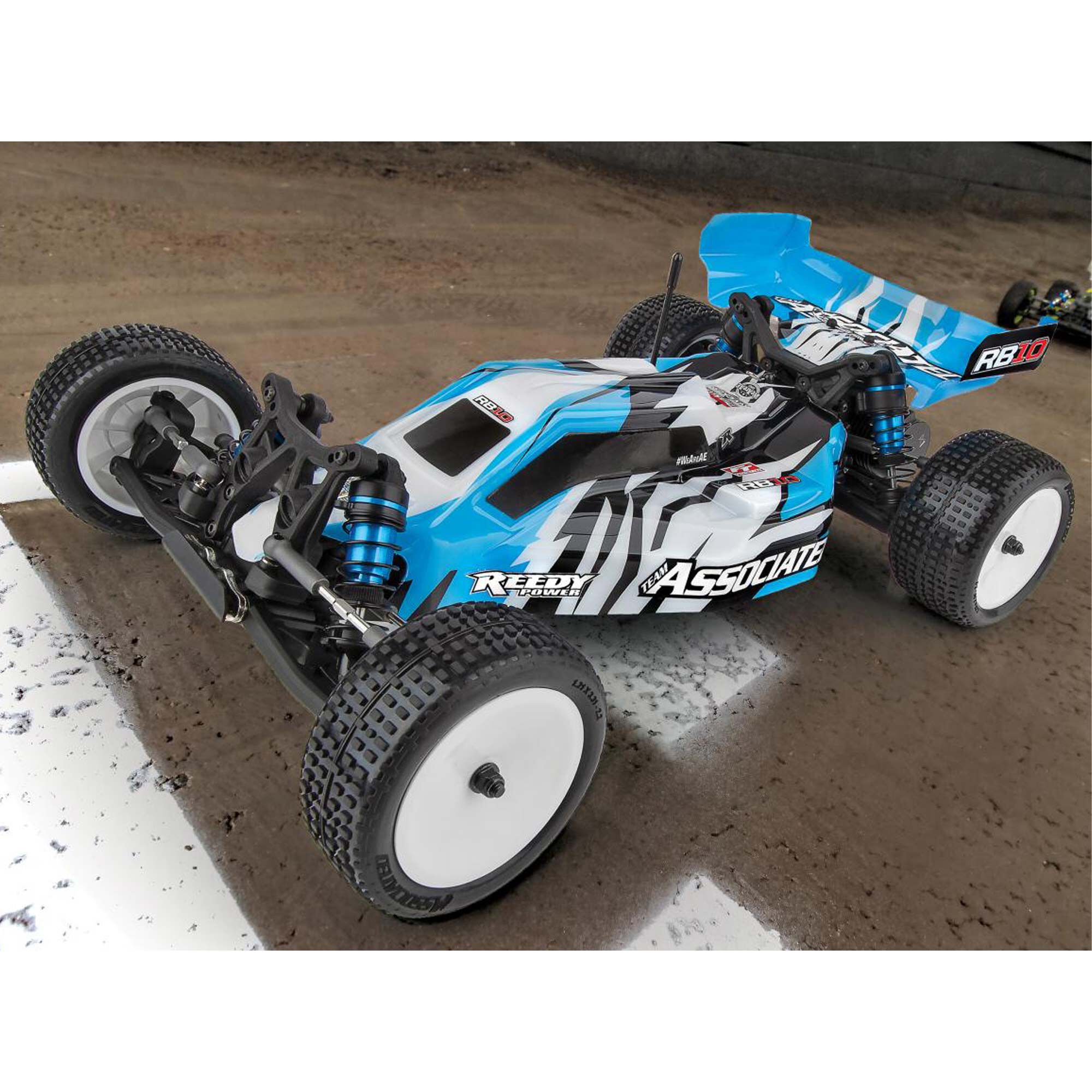 Team Associated 1/10 RB10 2WD Buggy RTR, Blue, LiPo Combo