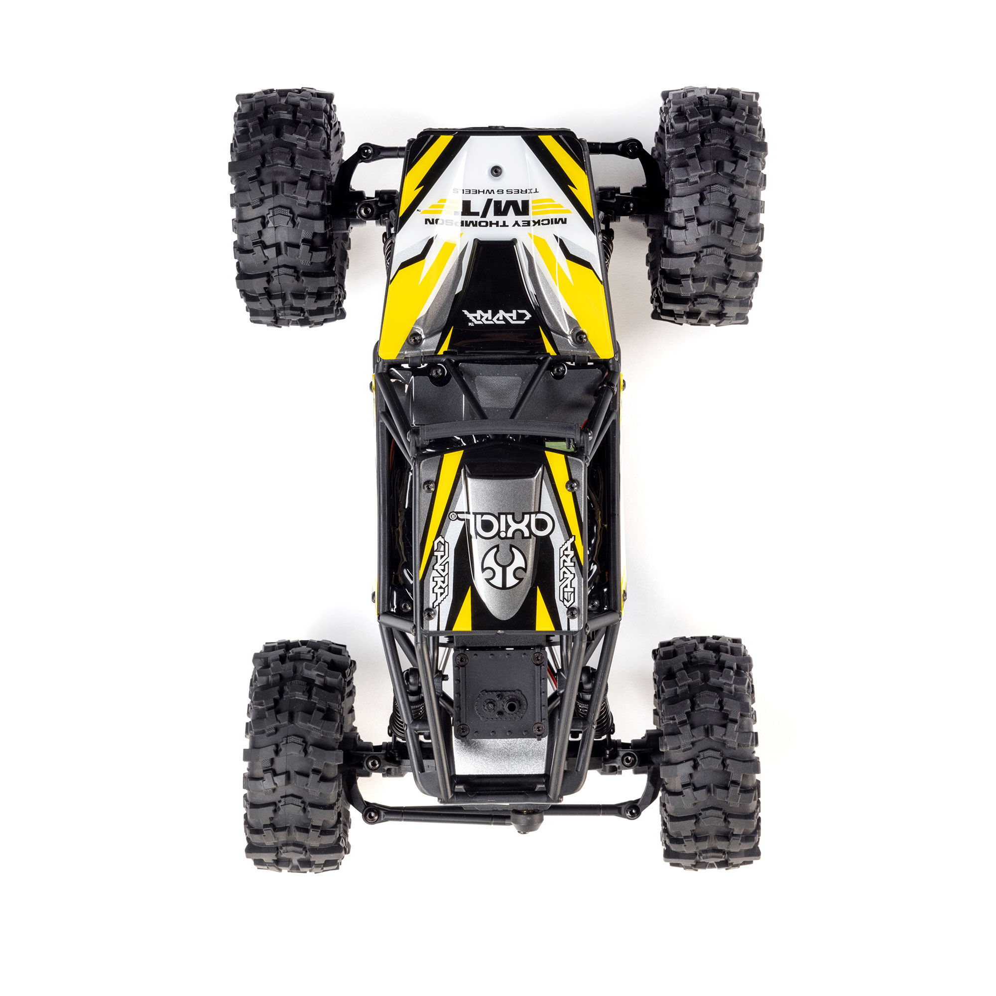 Axial 1/18 UTB18 Capra 4WS 4X4 RTR Brushed Rock Crawler (Battery & Charger Included), Yellow