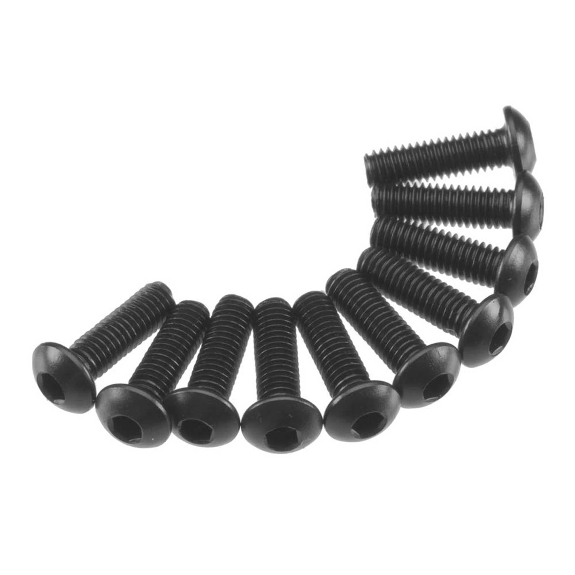Axial Hex Socket Button Head M3x10mm, Black (10)