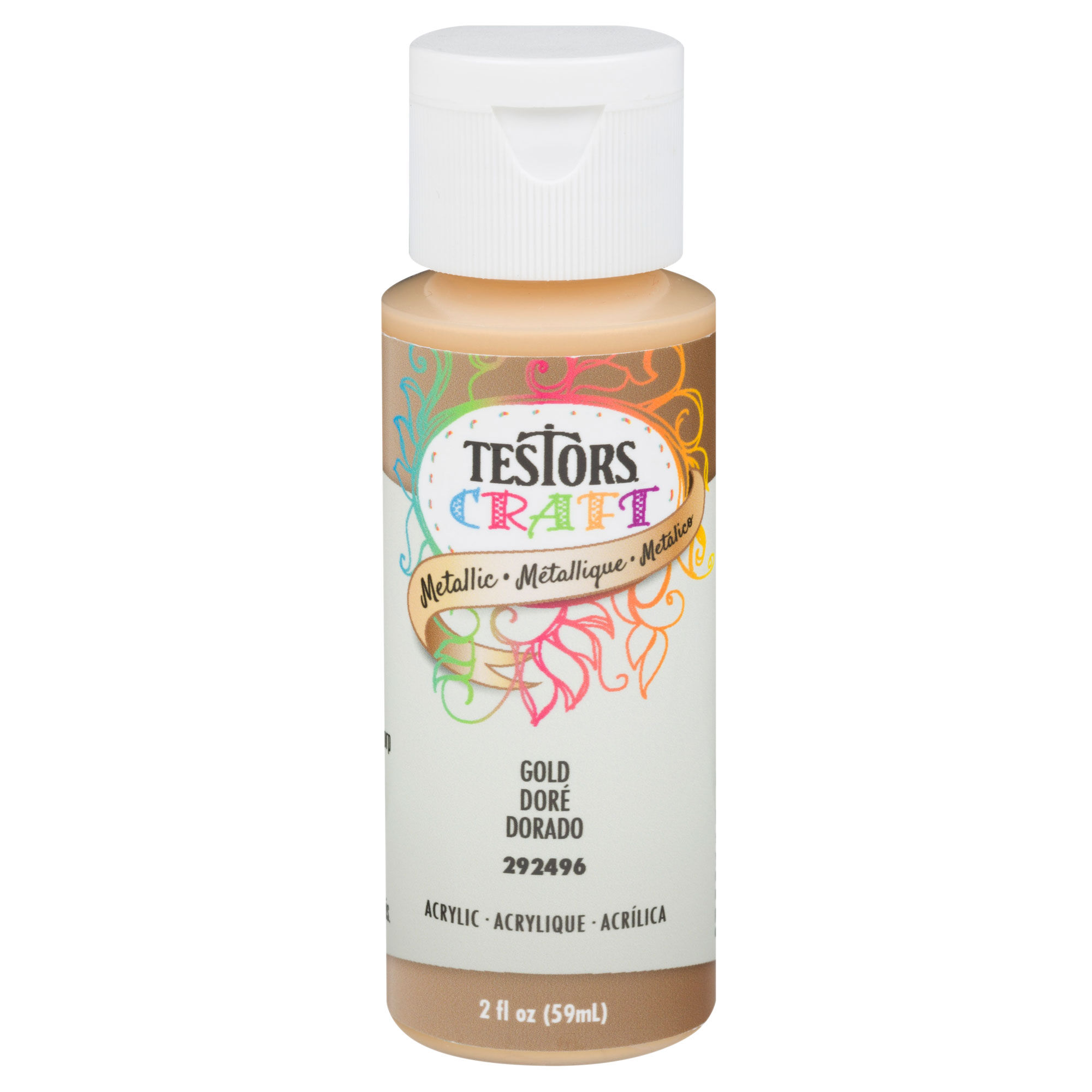 Testor Corp. Testors 2oz Acrylic Craft Paint, Satin Metallic