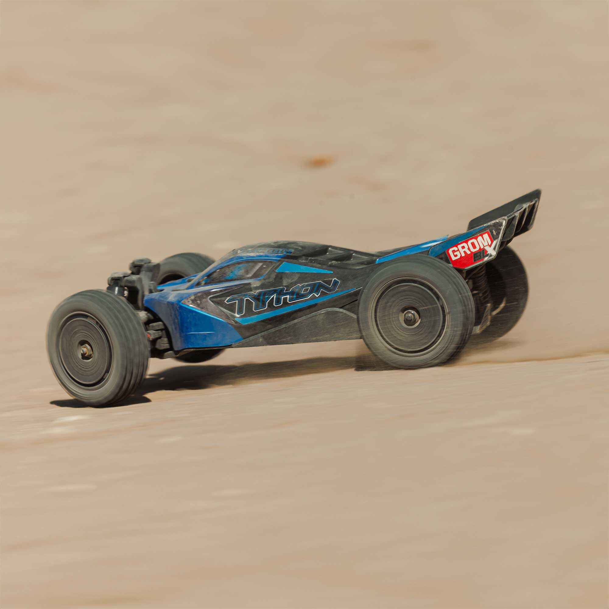 ARRMA 1/14 TYPHON GROM 223S DSC 4X4 RTR Brushless Buggy, Blue (Battery & Charger Included)