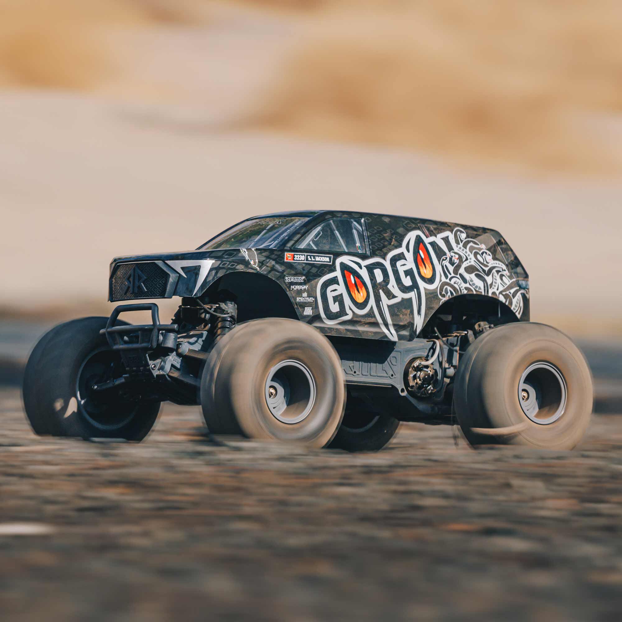 ARRMA 1/10 GORGON 2WD RTA Kit Brushed Monster Truck (Battery & Charger Included), Gun Metal
