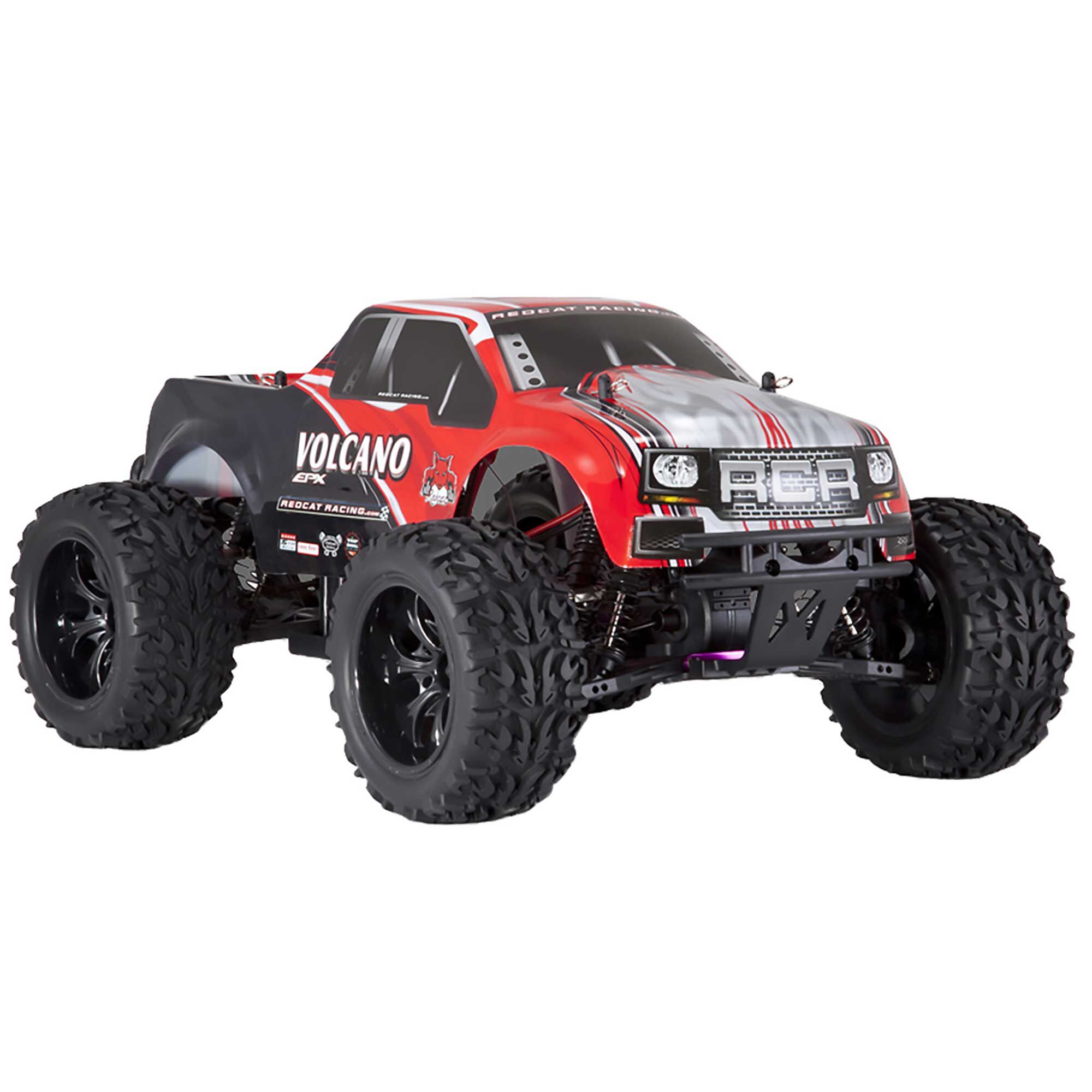 Redcat Racing 1/10 Volcano EPX 4WD Monster Truck Brushed RTR, Red