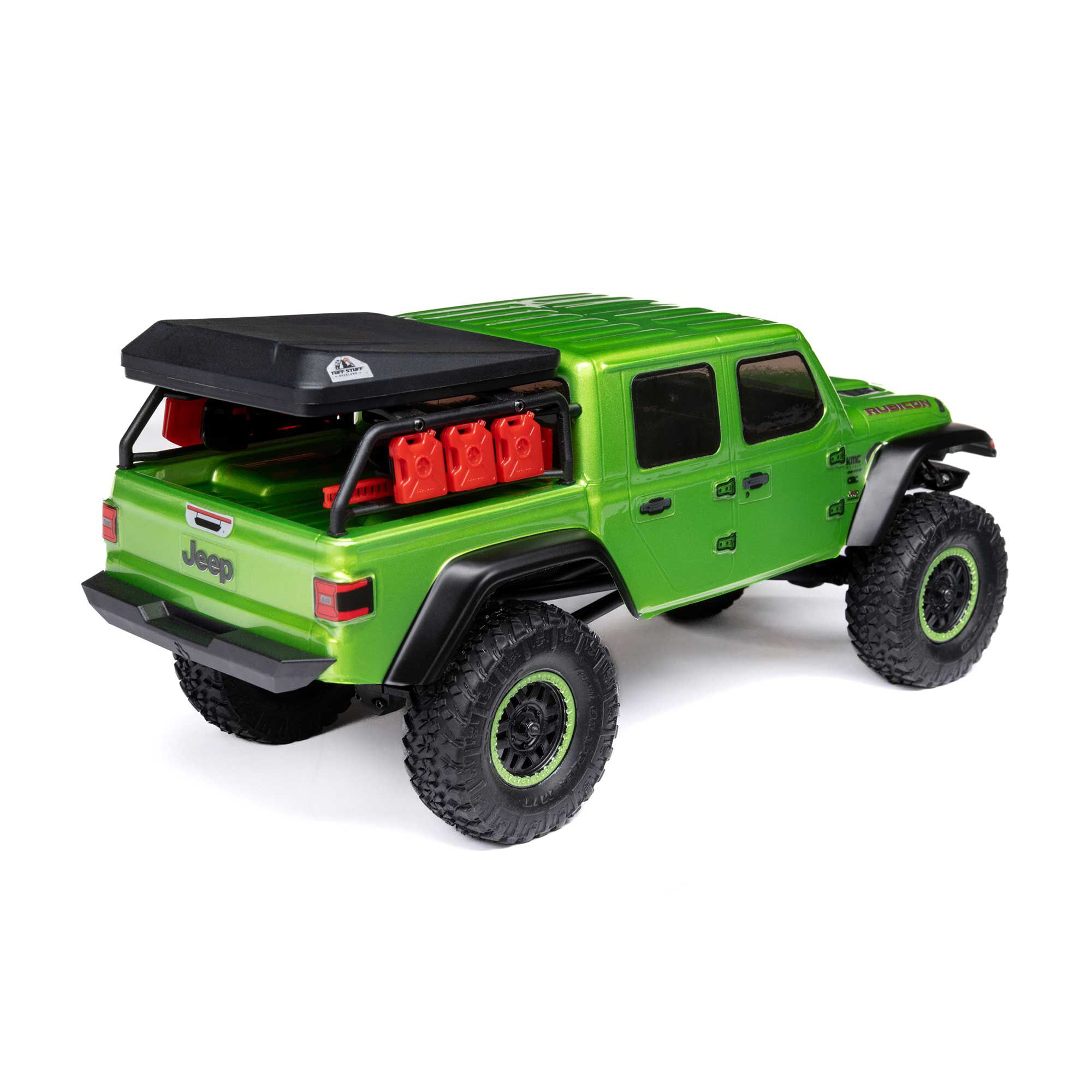 Axial 1/24 SCX24 Jeep JT Gladiator 4X4 RTR Brushed Rock Crawler (Battery & Charger Included), Green