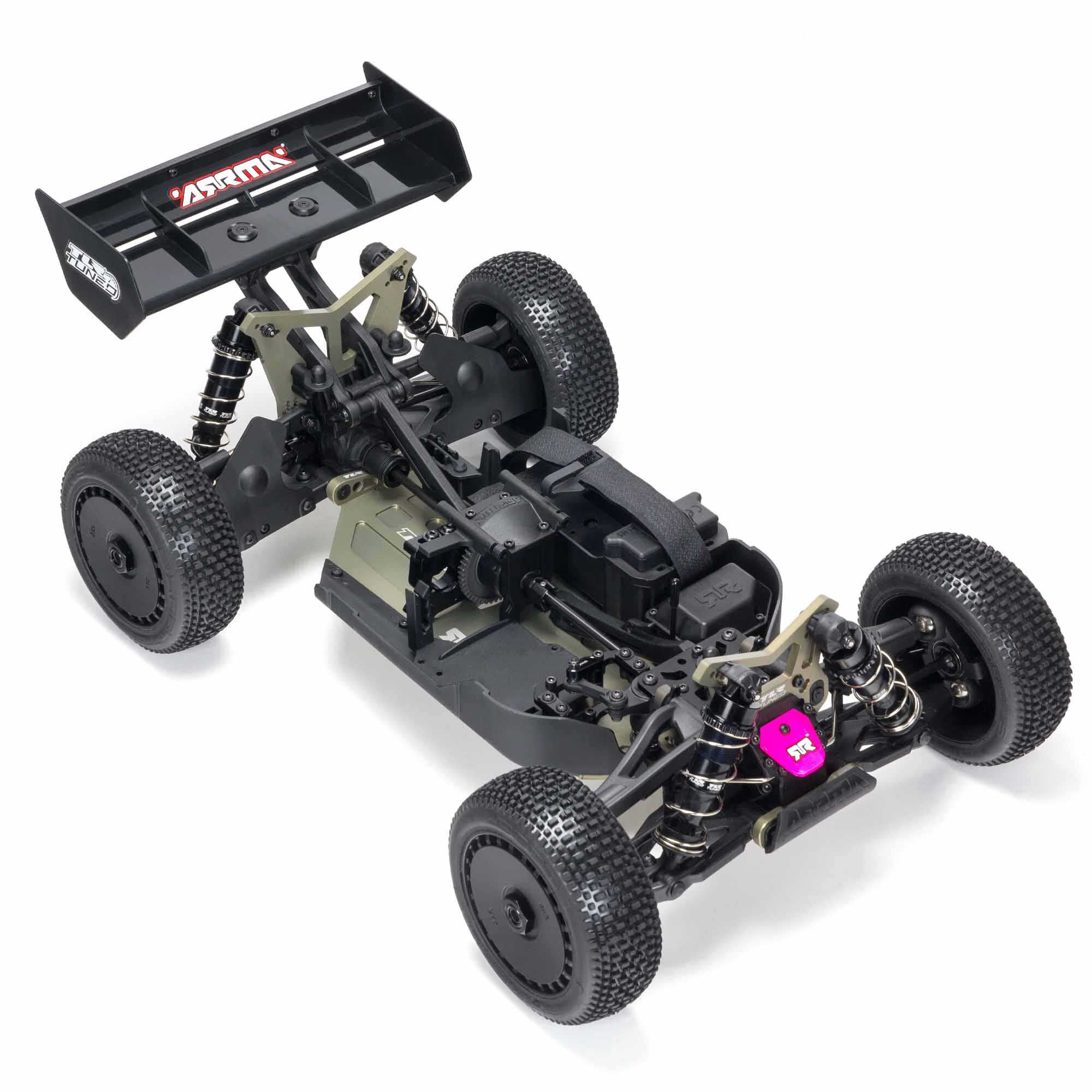 ARRMA 1/8 TYPHON 6S TLR Tuned 4X4 Roller Brushless Buggy, Pink/Purple