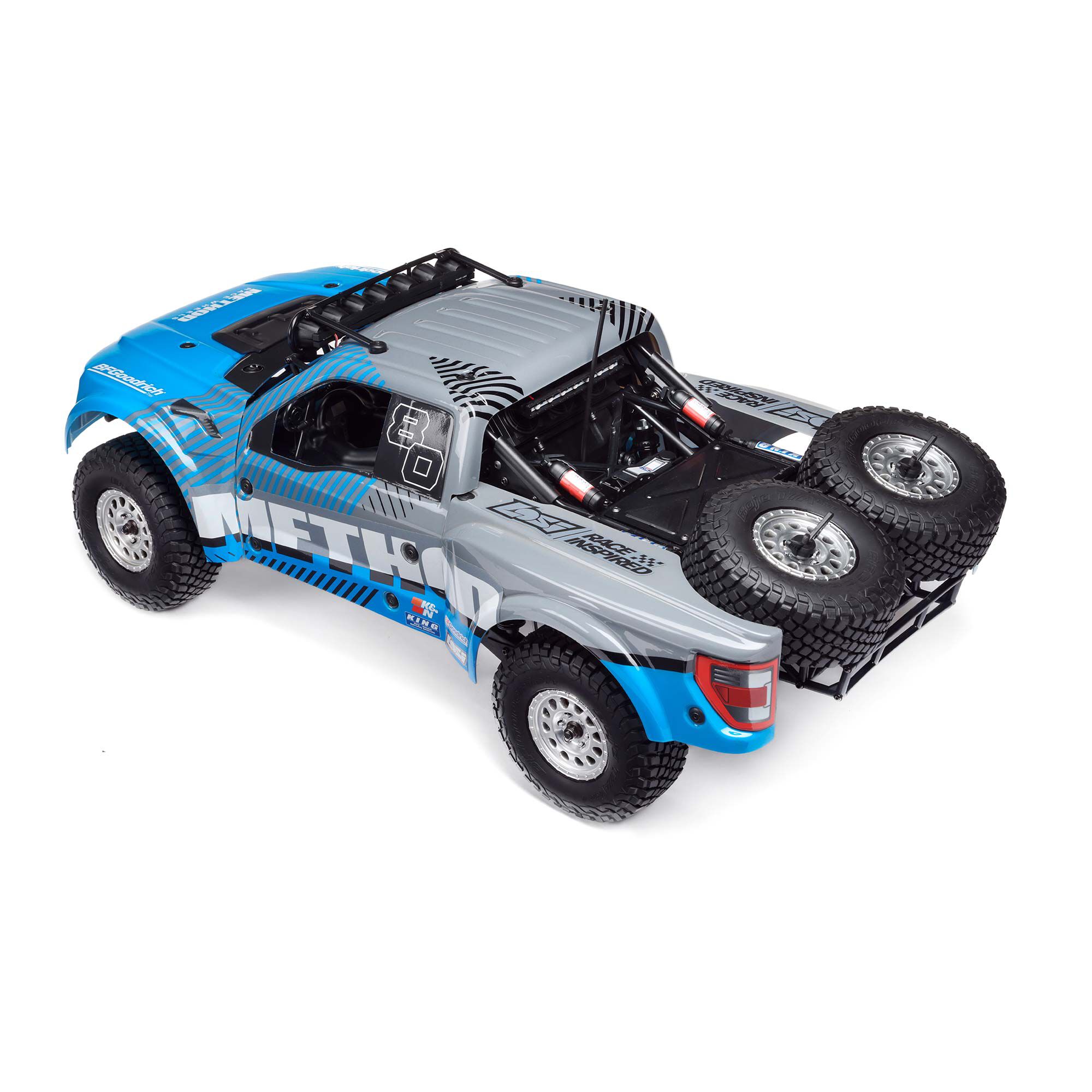 Losi 1/10 Baja Rey 2.0 Ford Raptor Method 3S 4X4 RTR Brushless, Blue