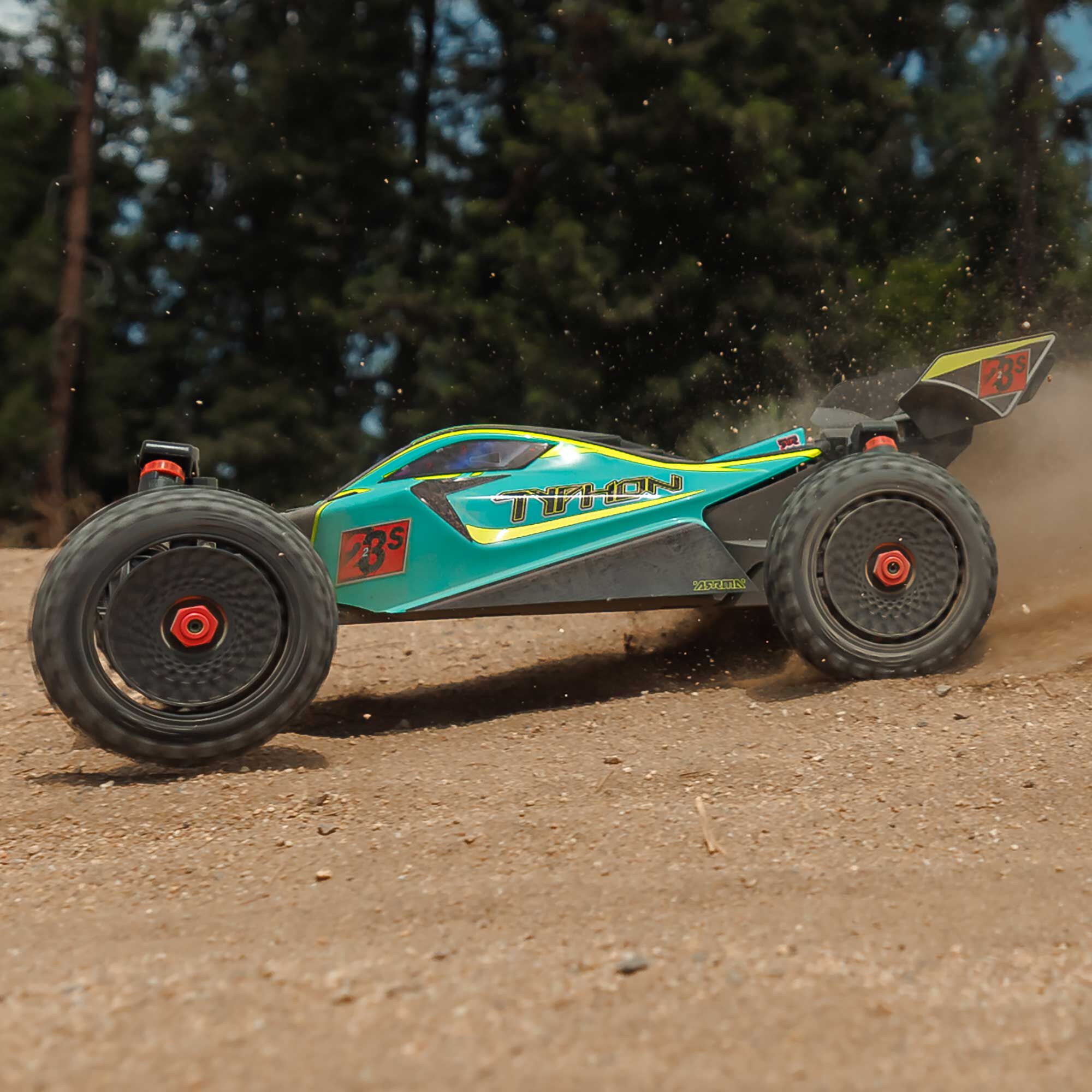 ARRMA 1/8 TYPHON 223S DSC 4X4 RTR Brushless Buggy, Green