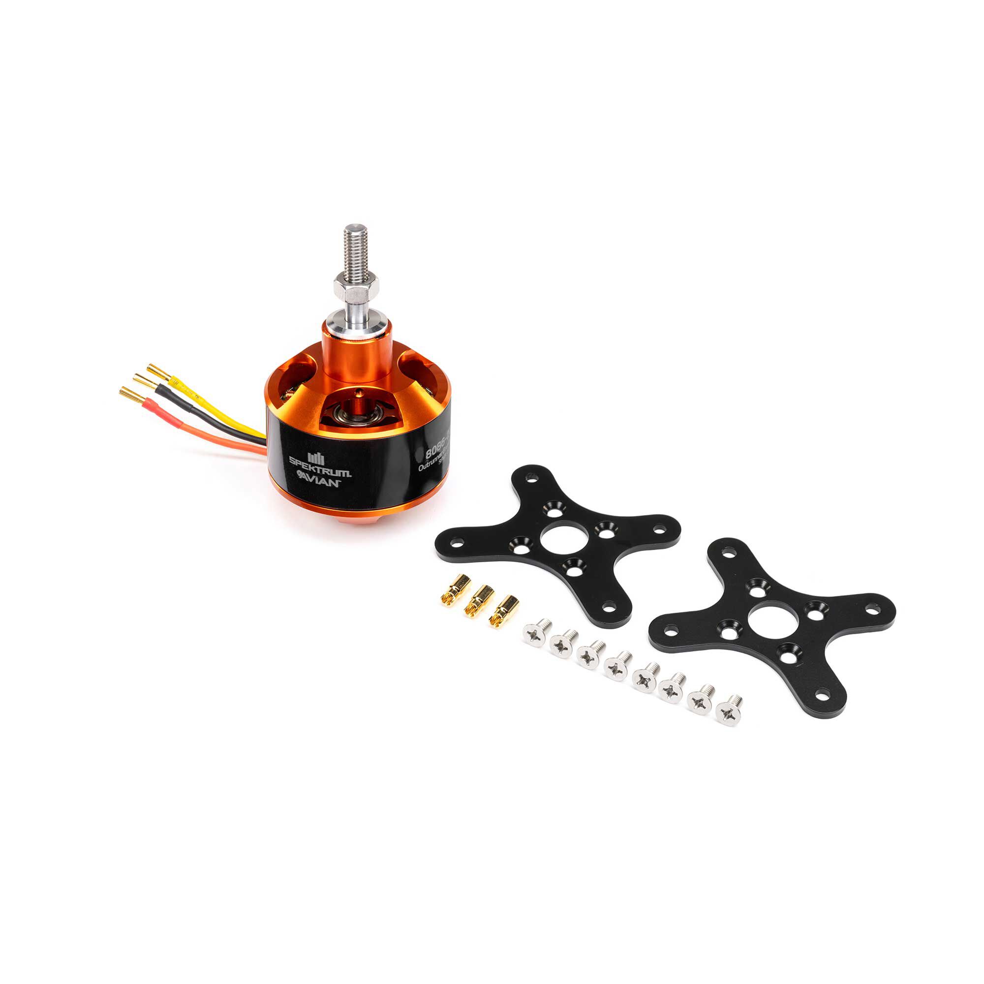 Spektrum Accessories Avian Brushless Outrunner Motor, 8086-200Kv 24-Pole (40cc)