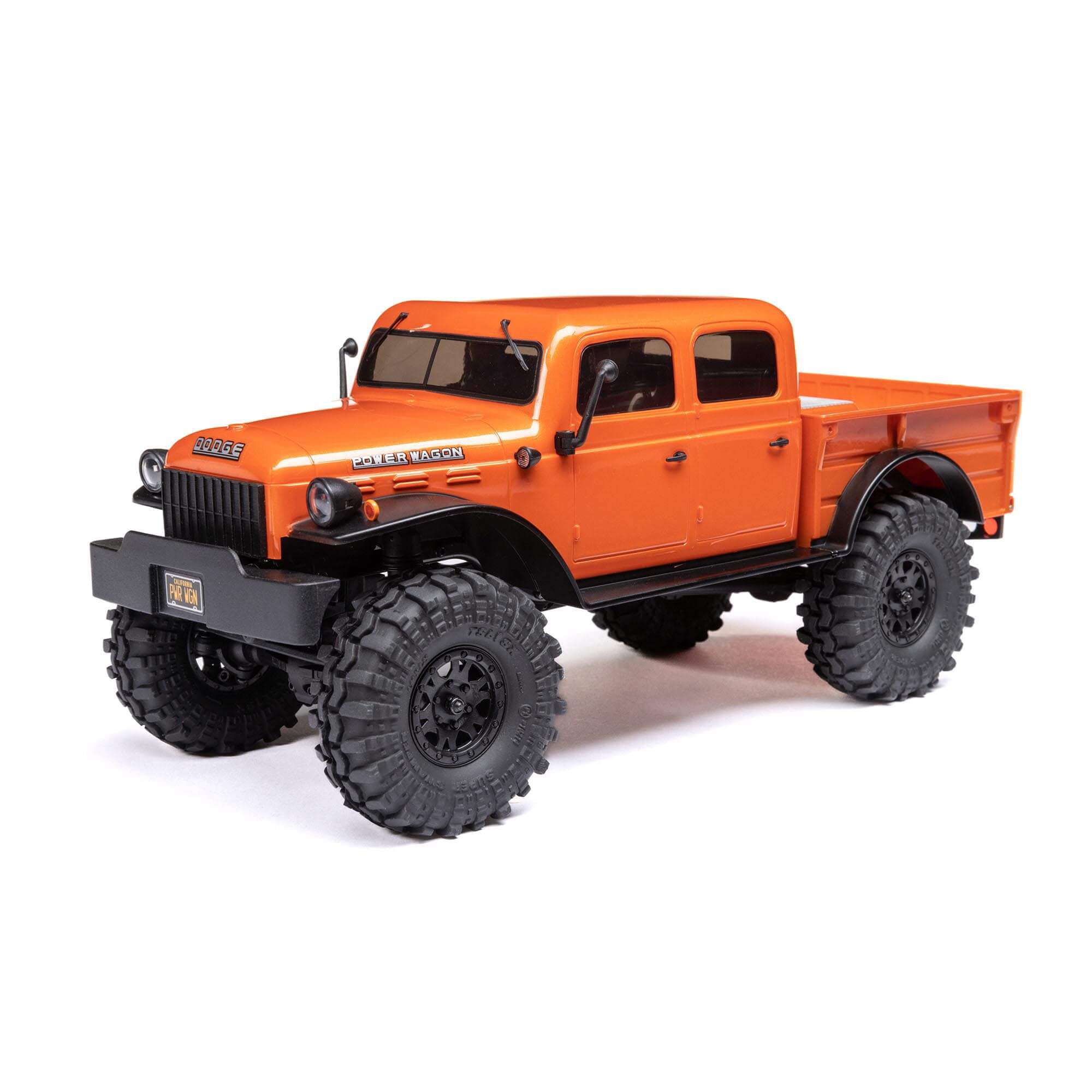 Axial 1/24 SCX24 Dodge Power Wagon 4X4 RTR Brushed Rock Crawler (Battery & Charger Included), Orange