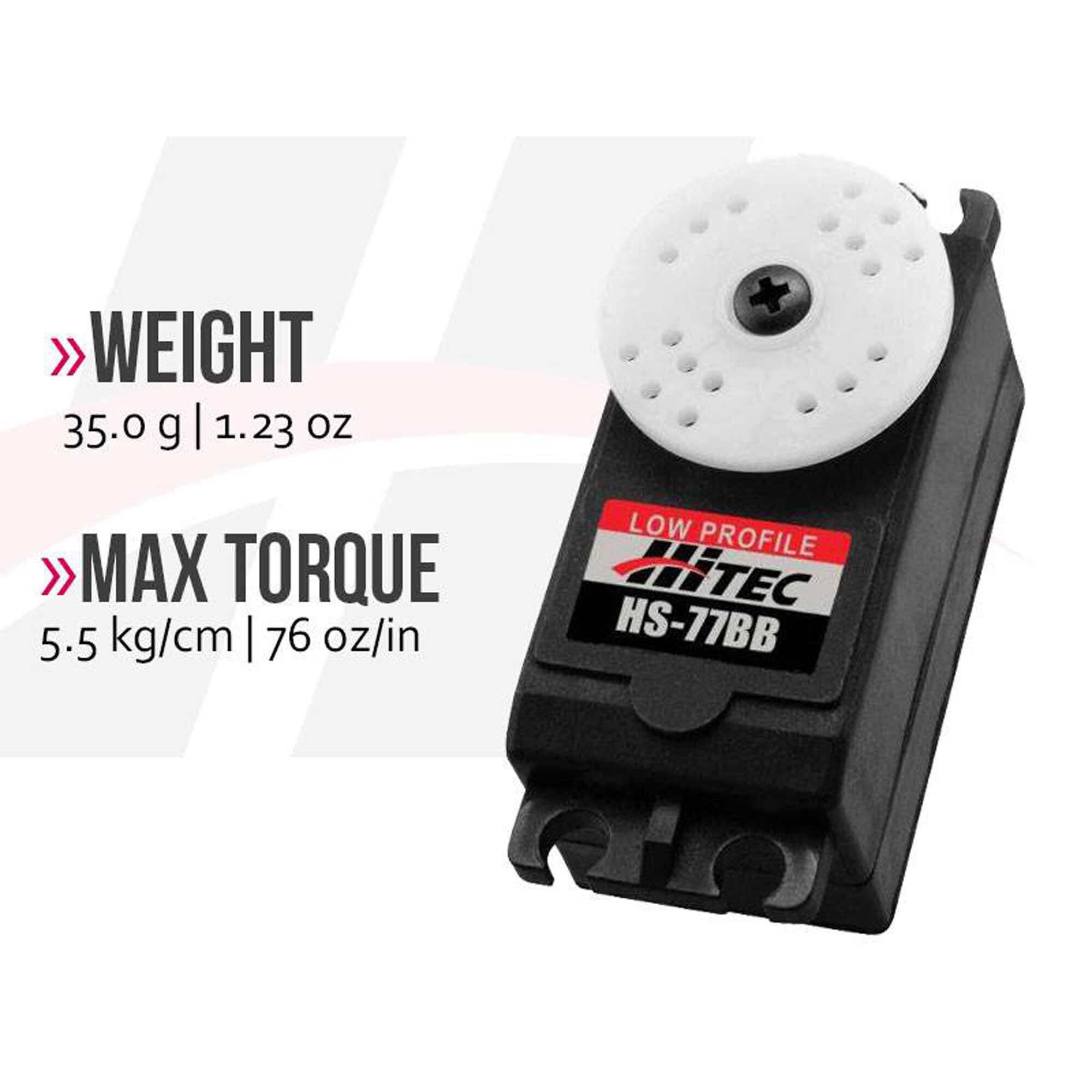 Hitec RCD Inc. HS-77BB Standard Analog Low Profile Servo