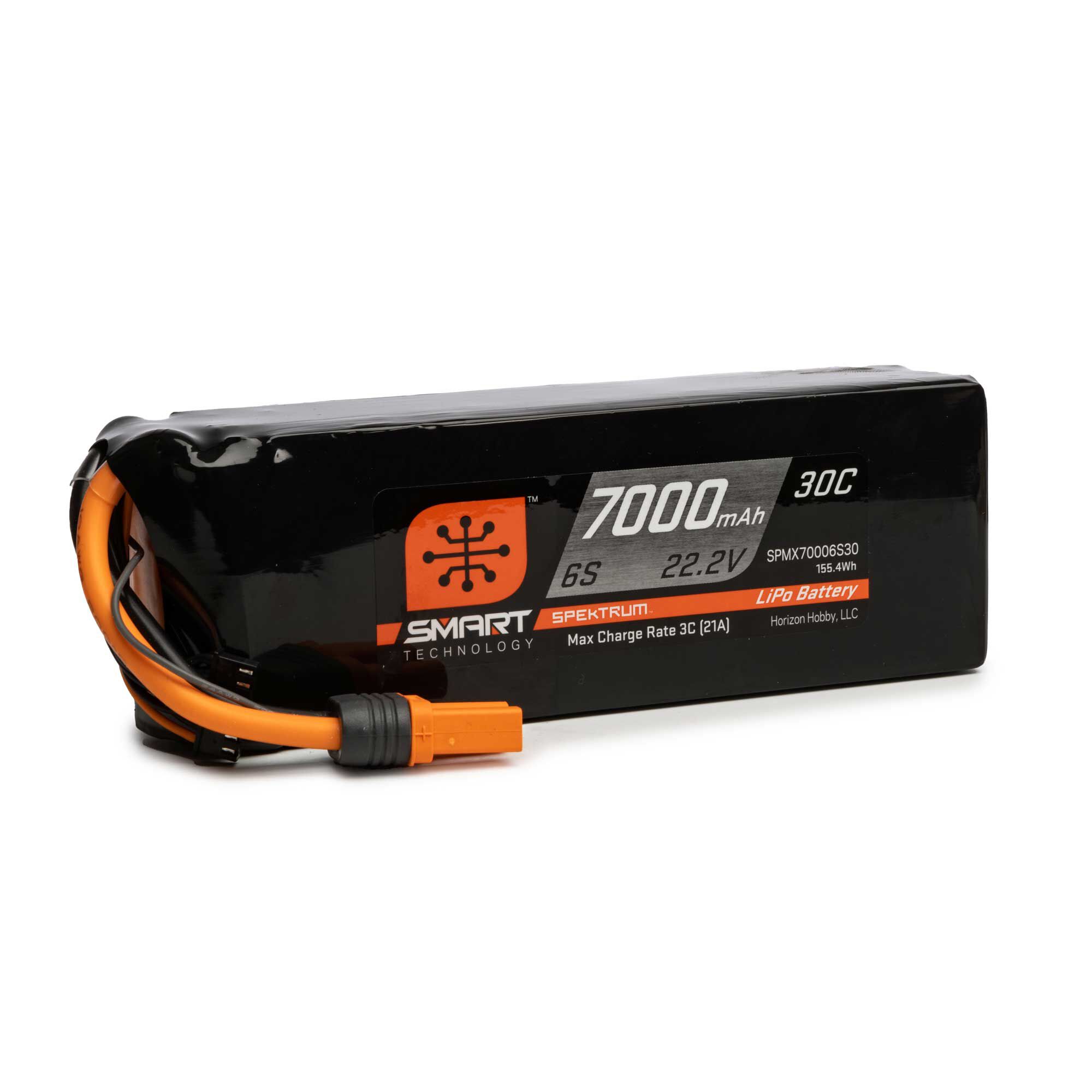 Spektrum Accessories 22.2V 7000mAh 6S 30C Smart LiPo Battery: IC5