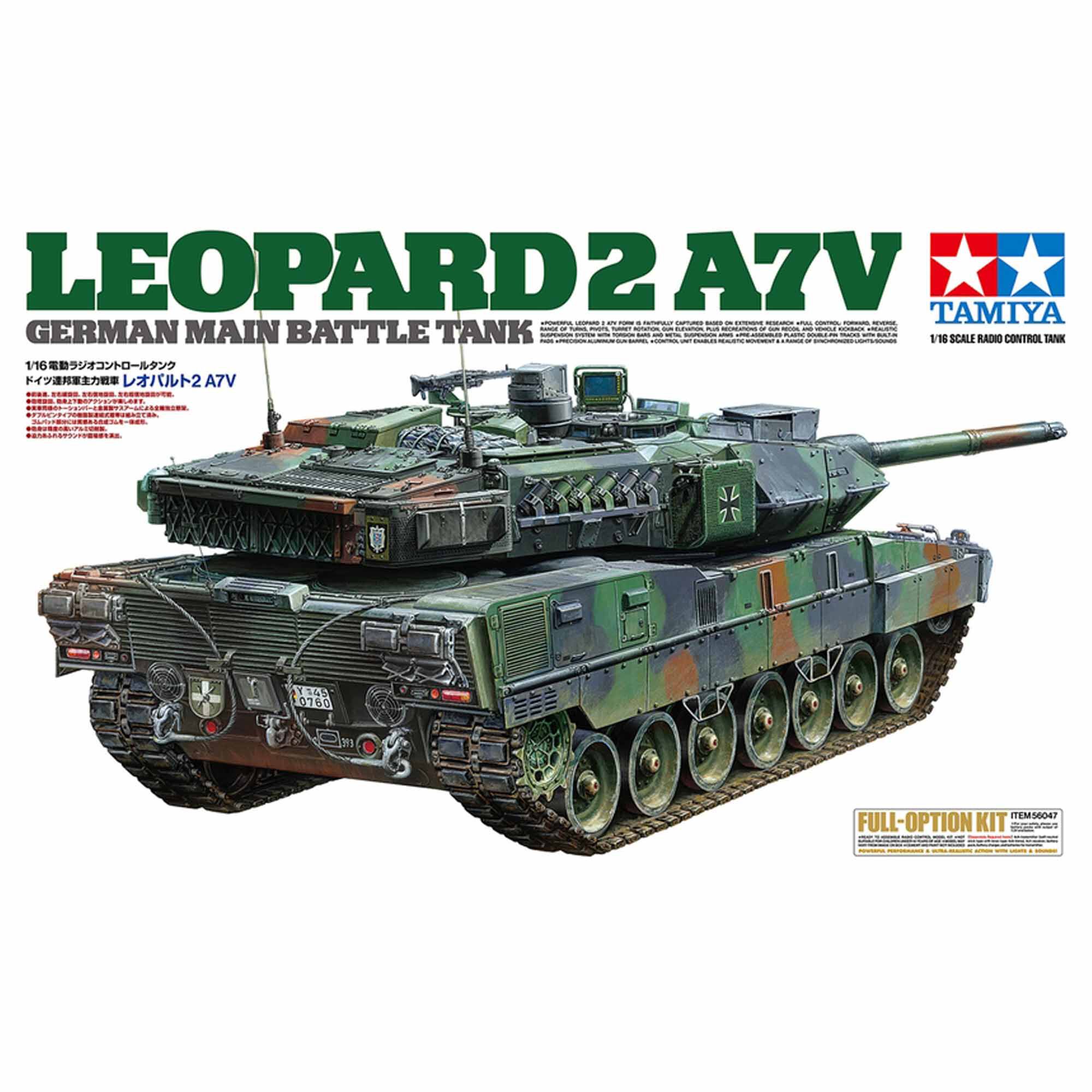 Tamiya 1/16 Leopard 2 A7V Tank Kit