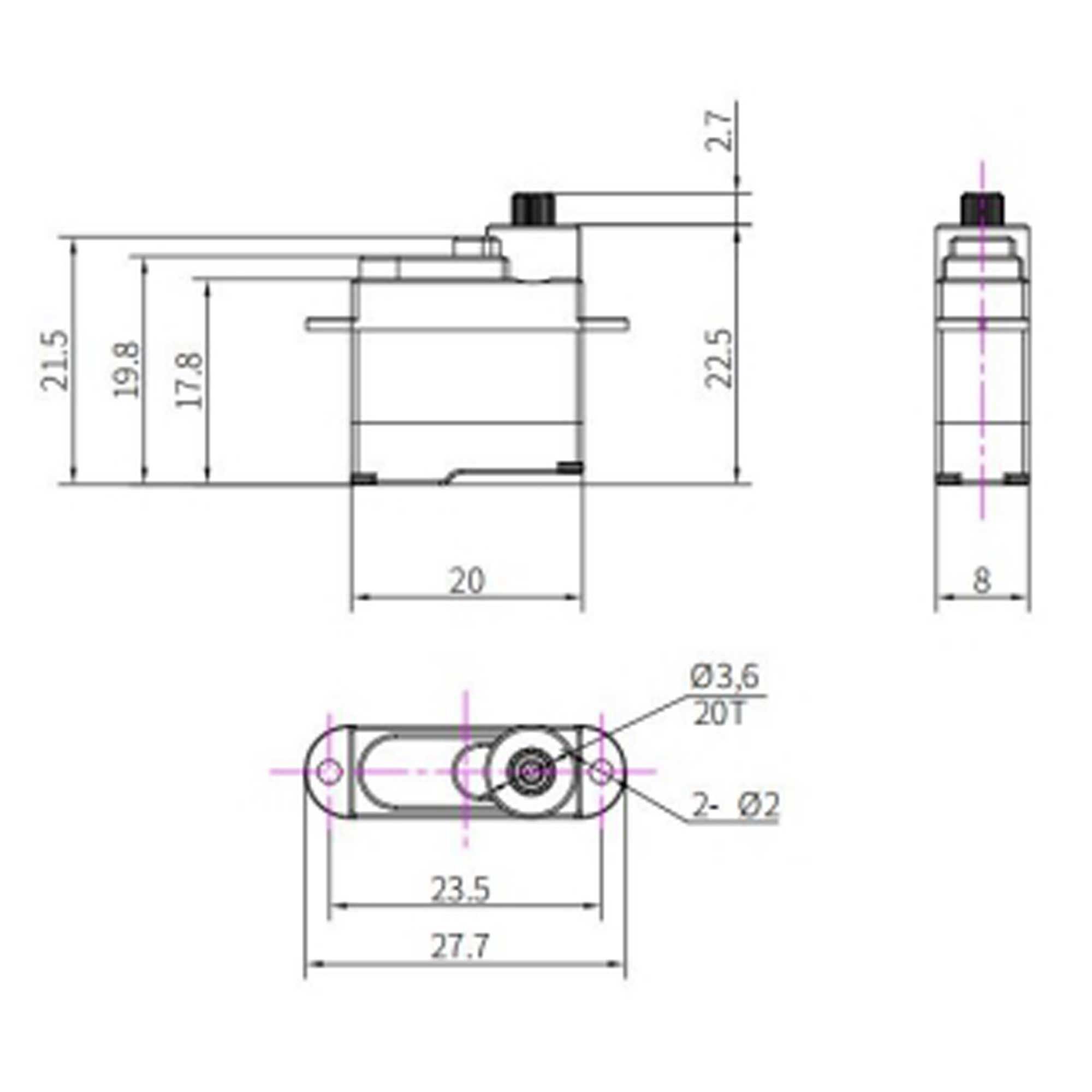 REEFS RC 49 SUB Micro SMART Servo / Winch