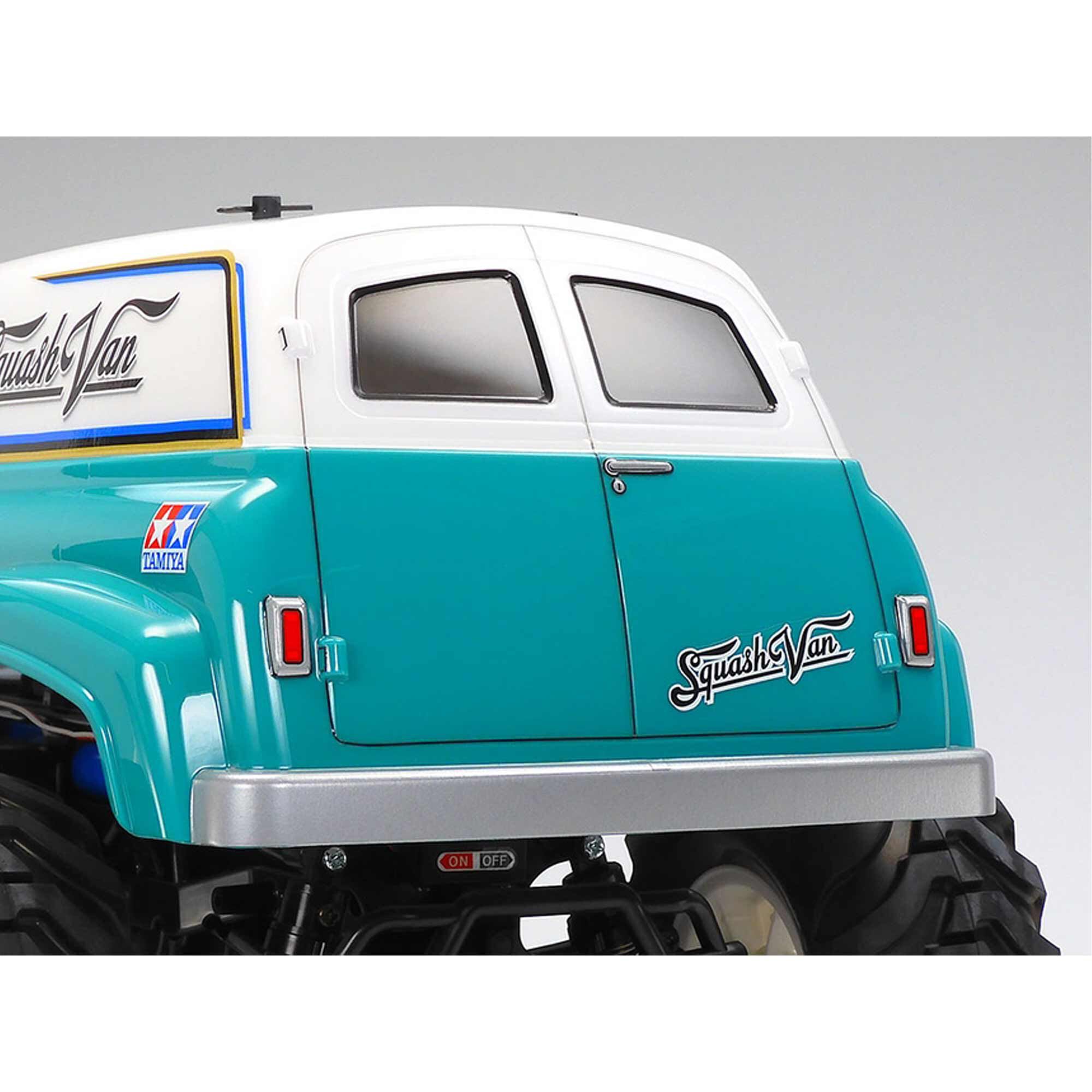 Tamiya 1/10 R/C Squash Van (Green & White Painted Body) (GF-02)