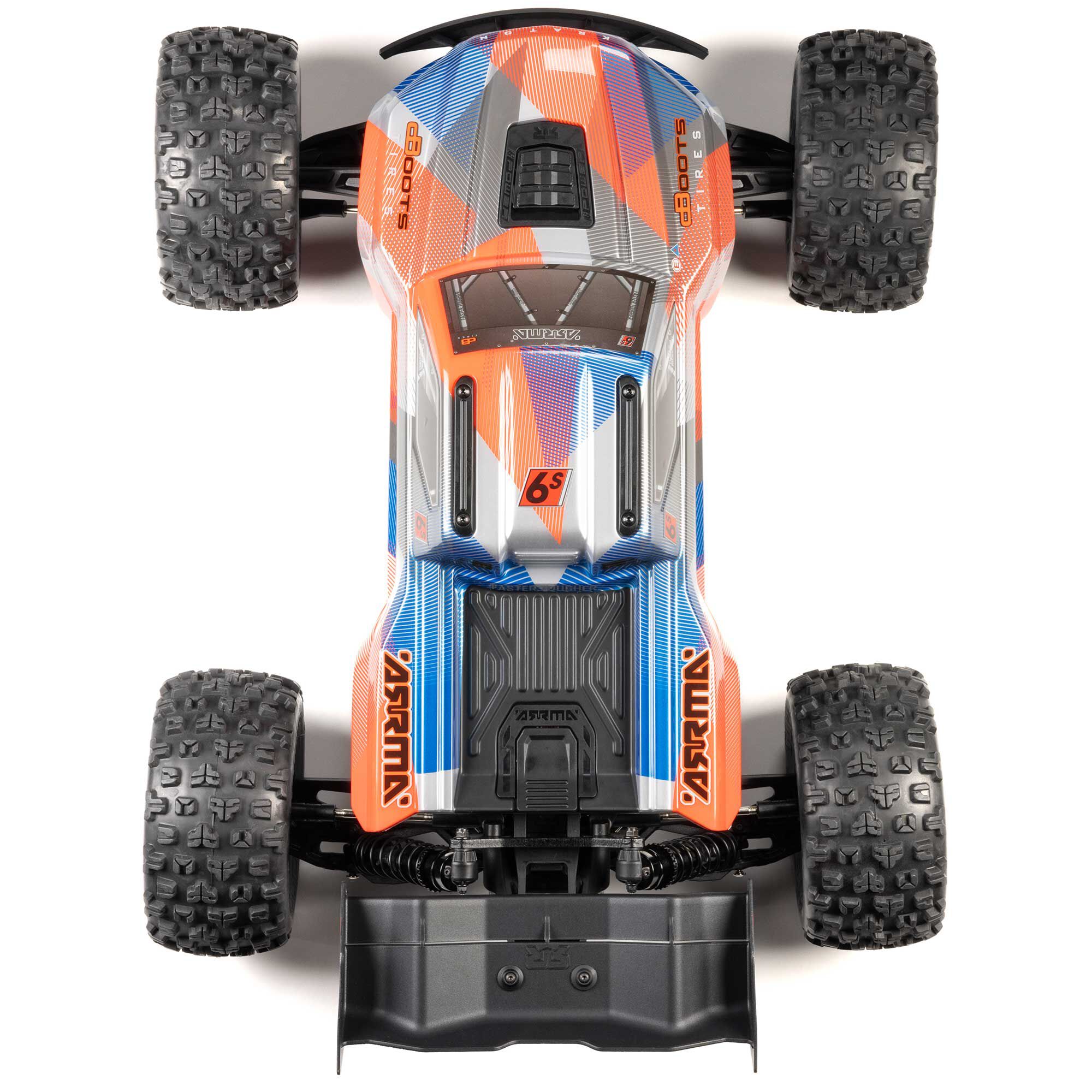 ARRMA 1/8 KRATON 6S 4X4 RTR Brushless Speed Truck, Blue/Orange