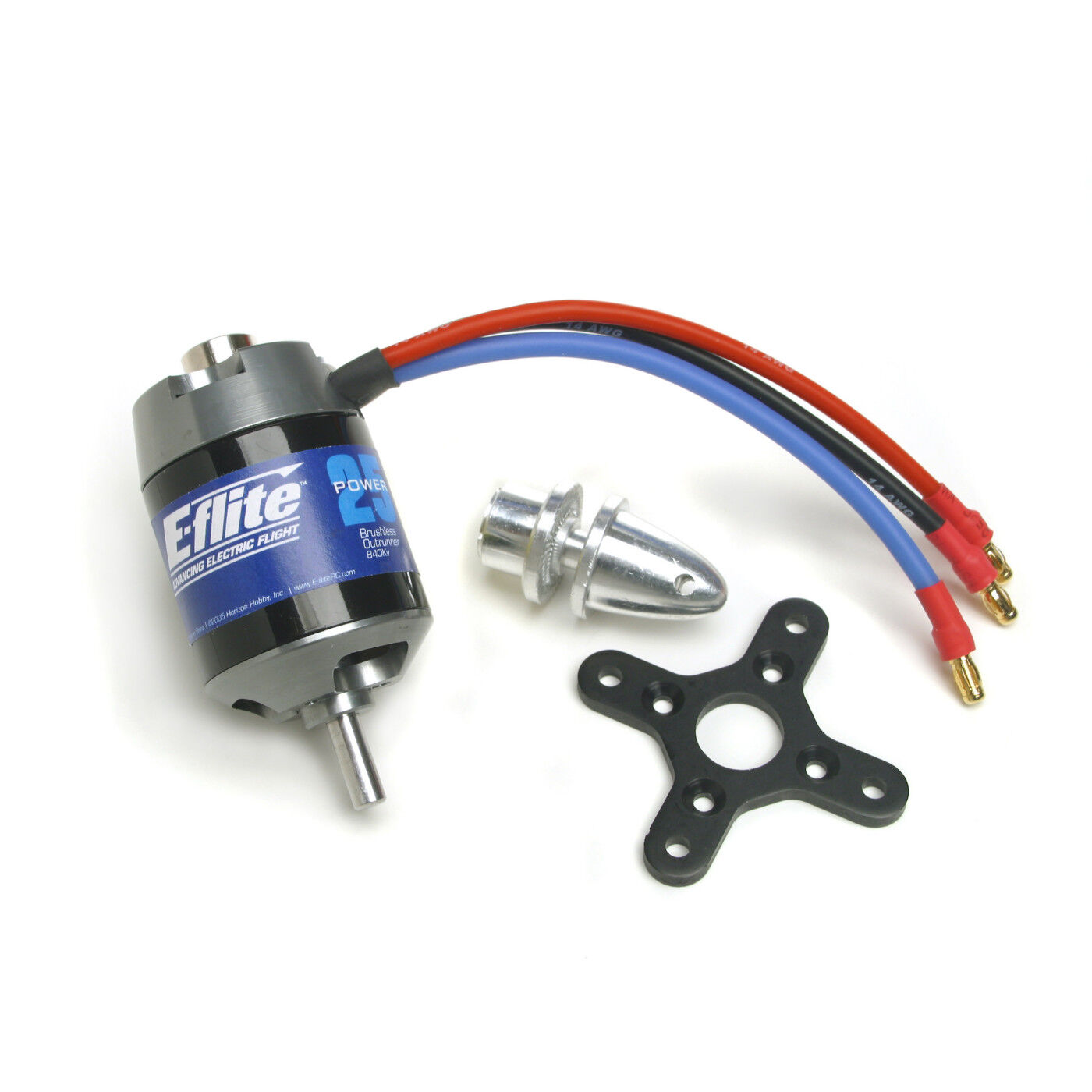 E-flite Power 25 Brushless Outrunner Motor, 870Kv, 3.5mm Bullet