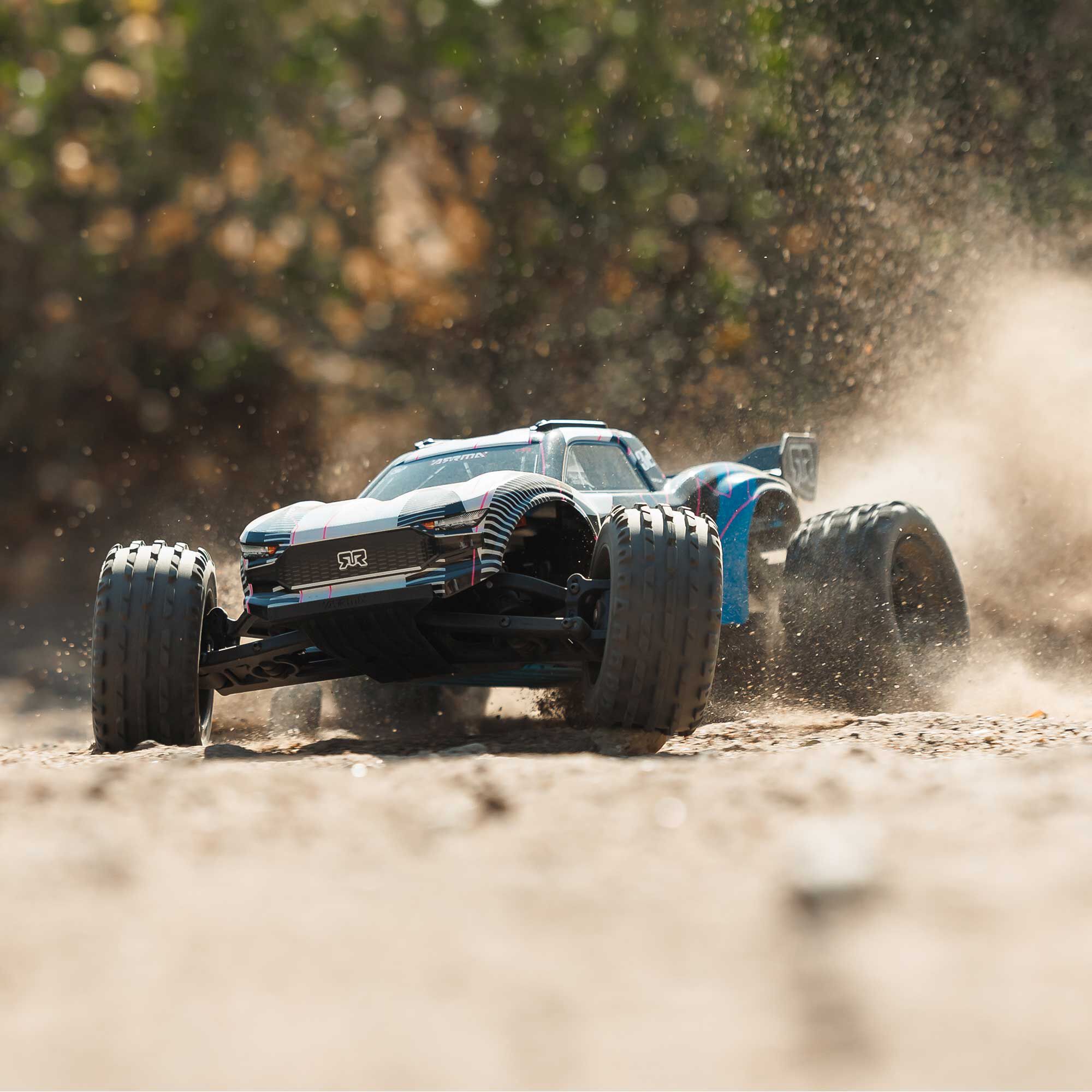 ARRMA 1/10 VORTEKS 2WD RTR Brushed Stadium Truck, Blue