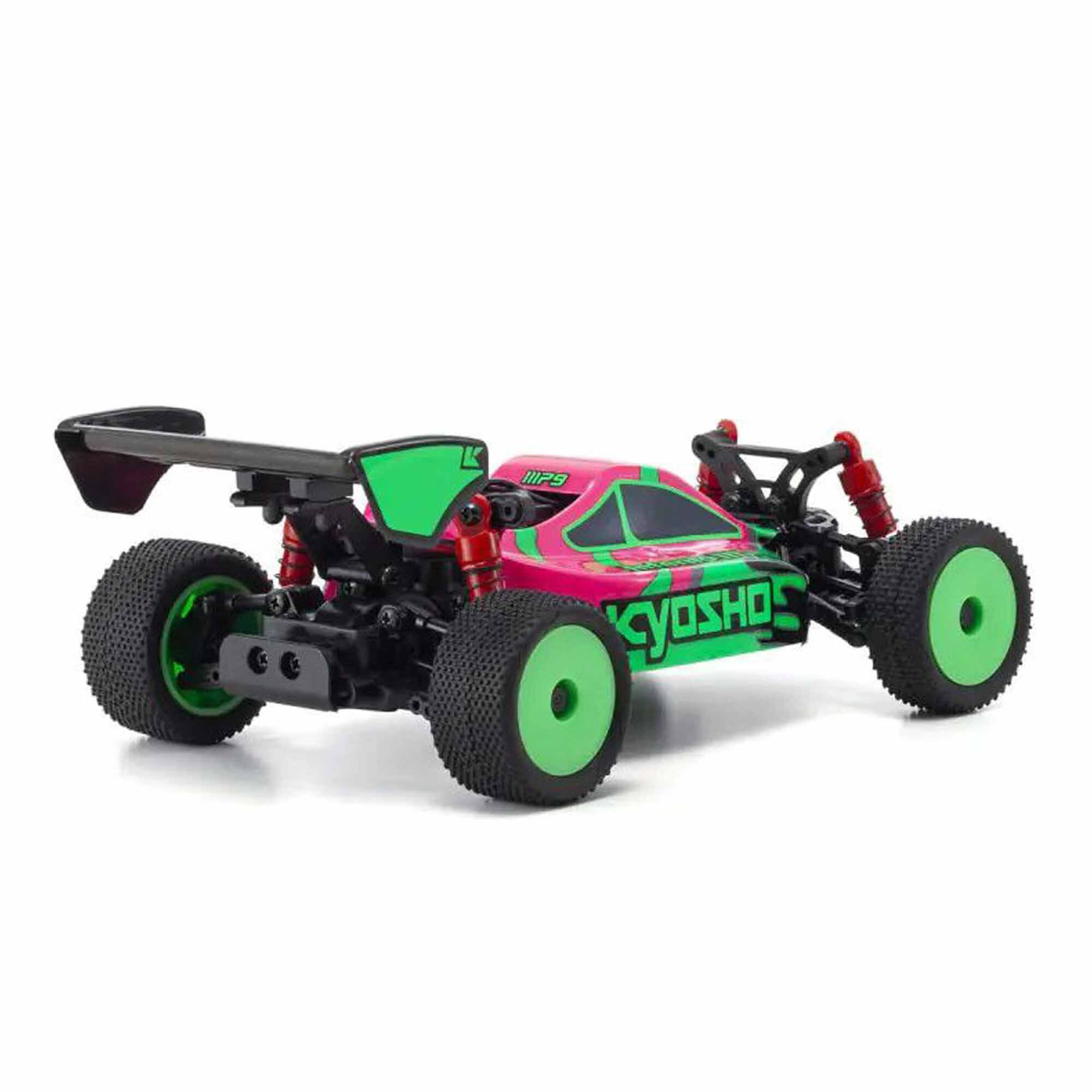 Kyosho 1/28 Inferno MP9 Mini-Z 4x4 Off-Road Buggy RTR, Pink/Green