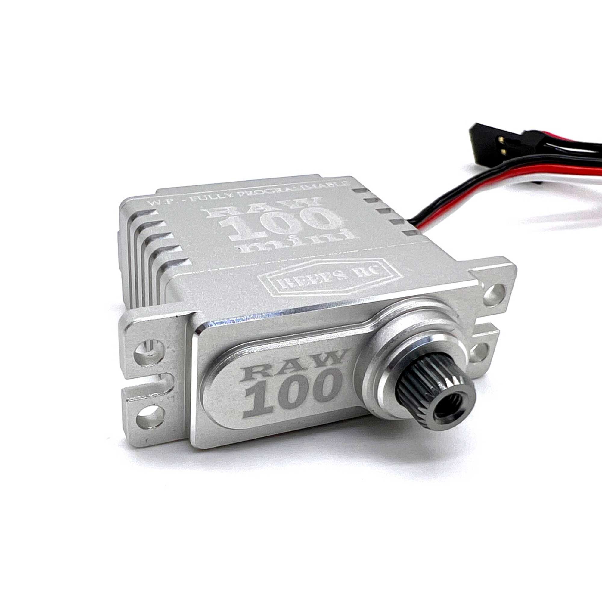 REEFS RC RAW 100 Mini Digital Metal Gear Waterproof Programmable Servo, Silver