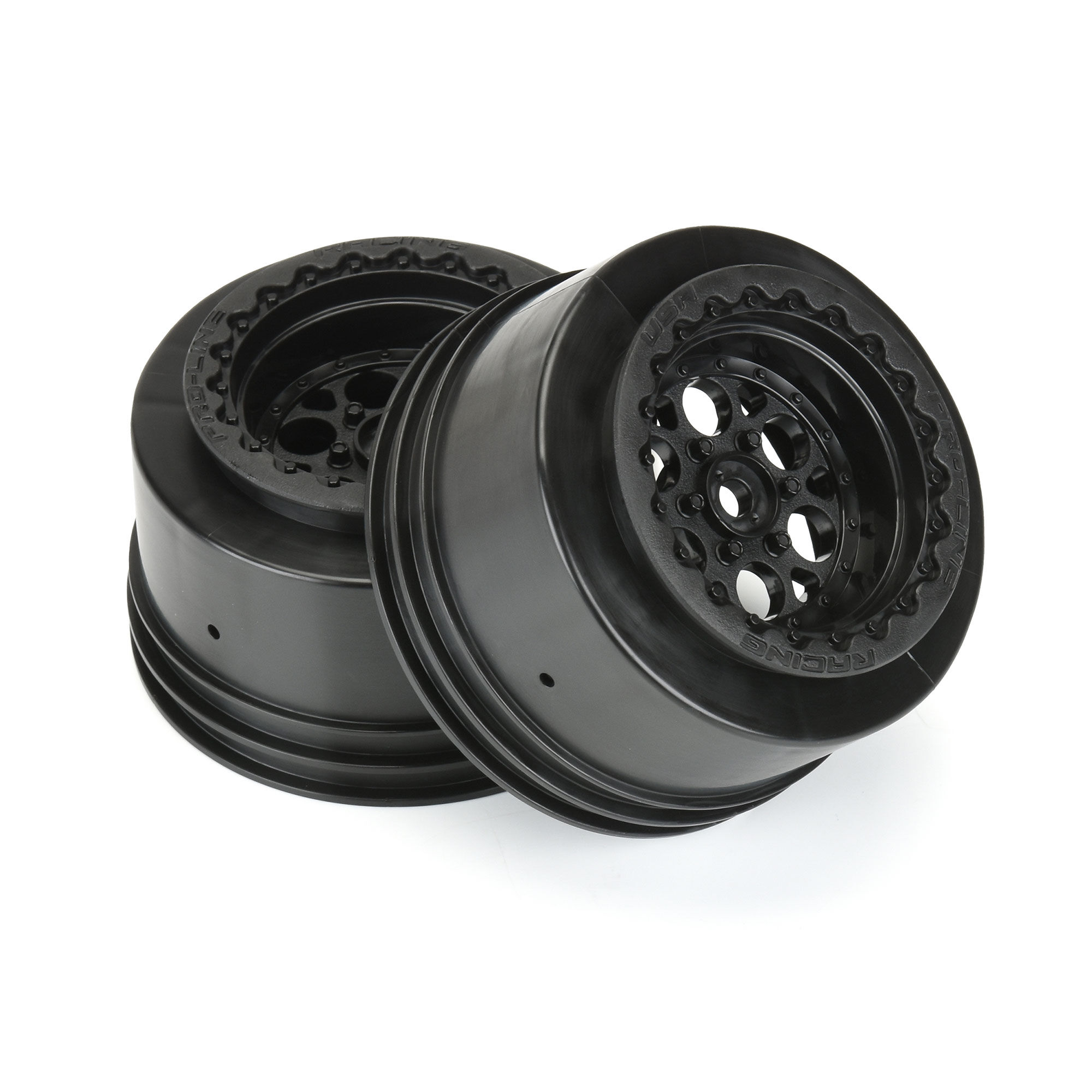 Pro-Line Racing 1/10 Showtime+ Wide Rear 2.2"/3.0" 12mm Drag Wheels (2) Black