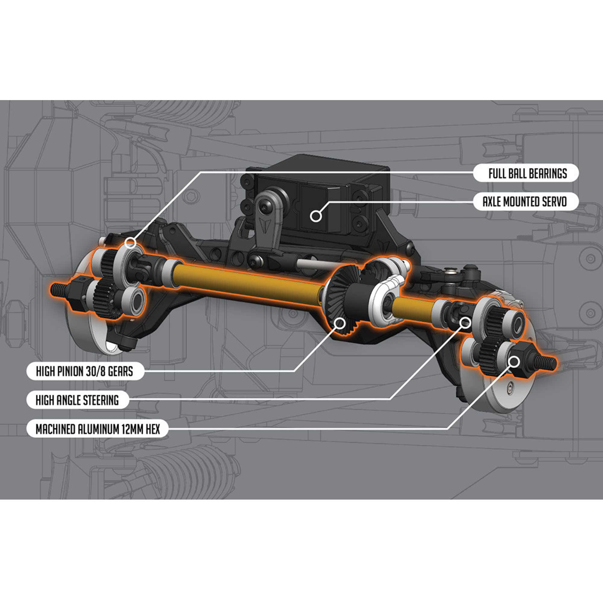 Vanquish Products 1/10 VRD Stance Brushed Rock Crawler RTR, Silver