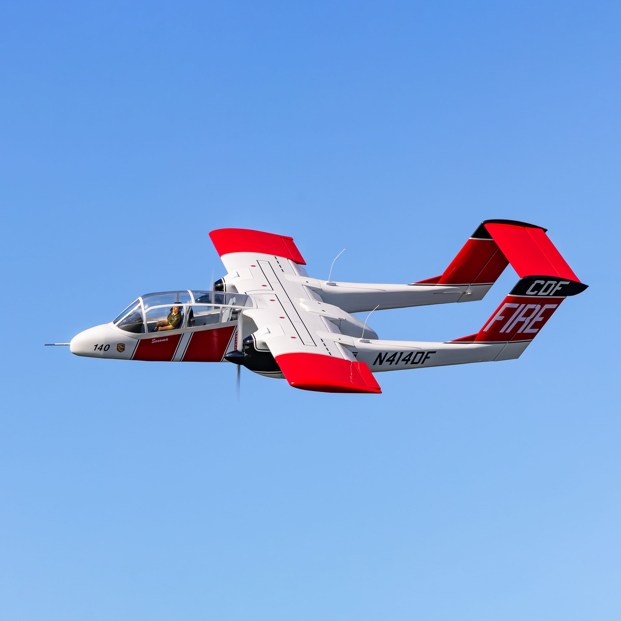 Hangar 9 OV-10 Bronco 20cc ARF with Landing Gear Set, Spektrum Avian Motors, ESCs and Spektrum Servos Combo