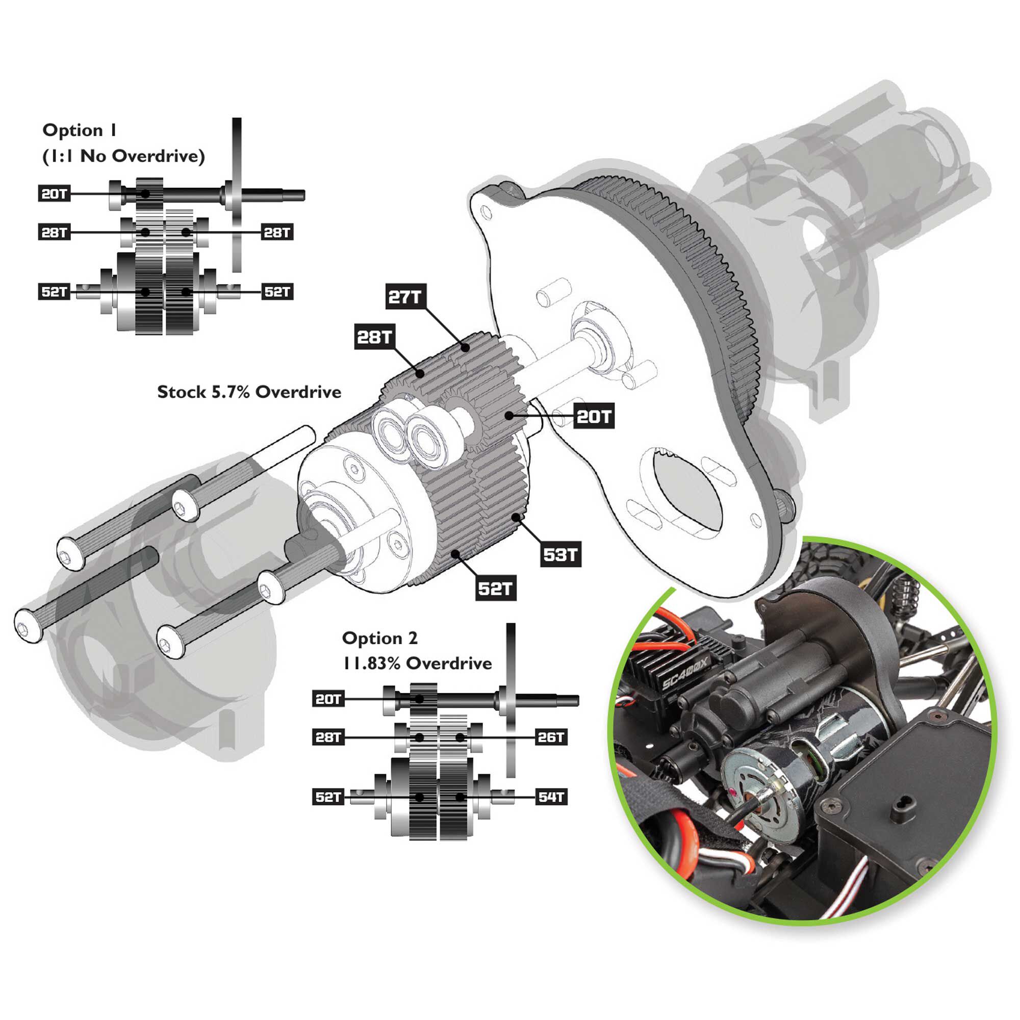 Team Associated 1/10 Enduro Trail Truck, Trailrunner 4X4 RTR, Fire