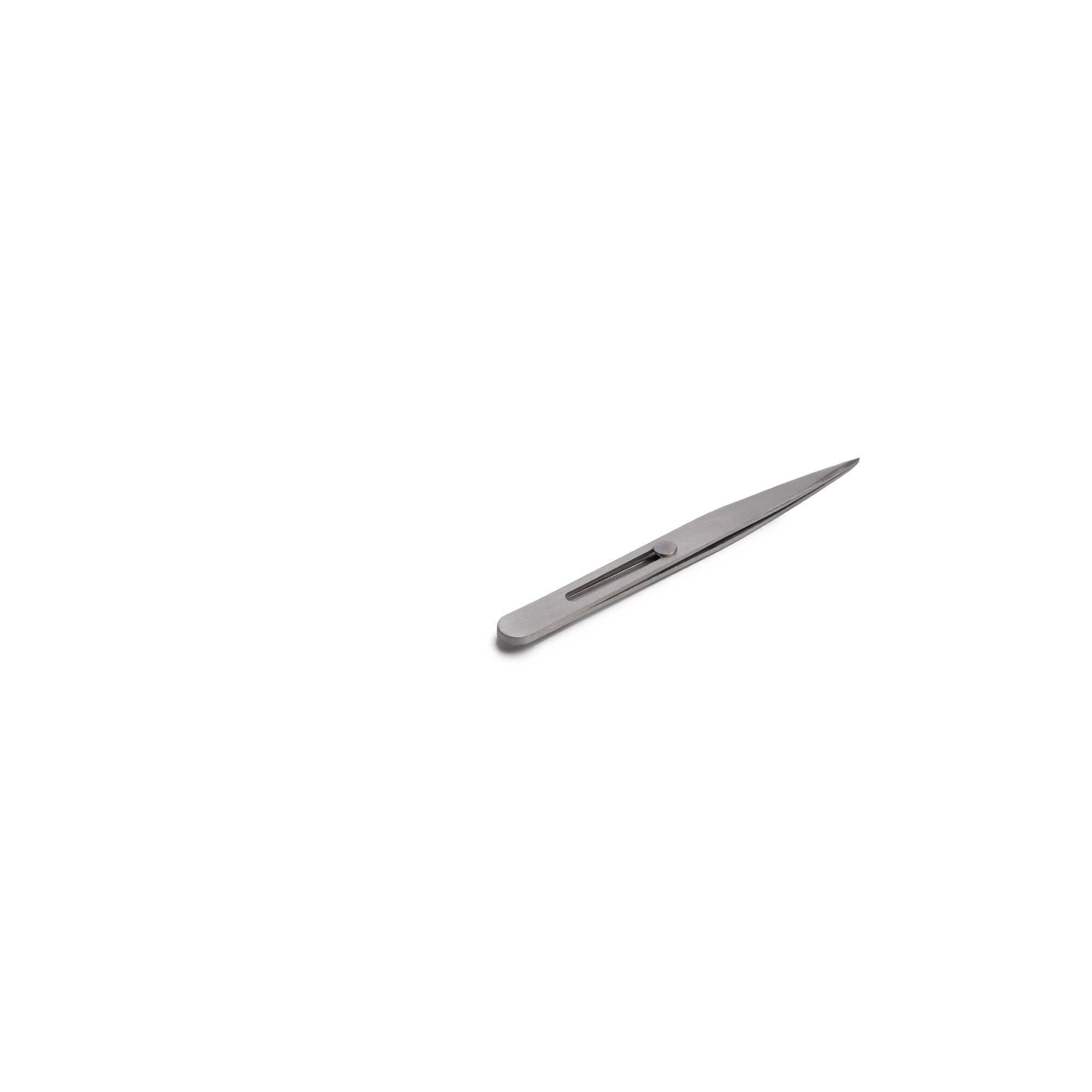 Hobby Essentials 4.75" Point Slide Lock Stainless Steel Tweezer