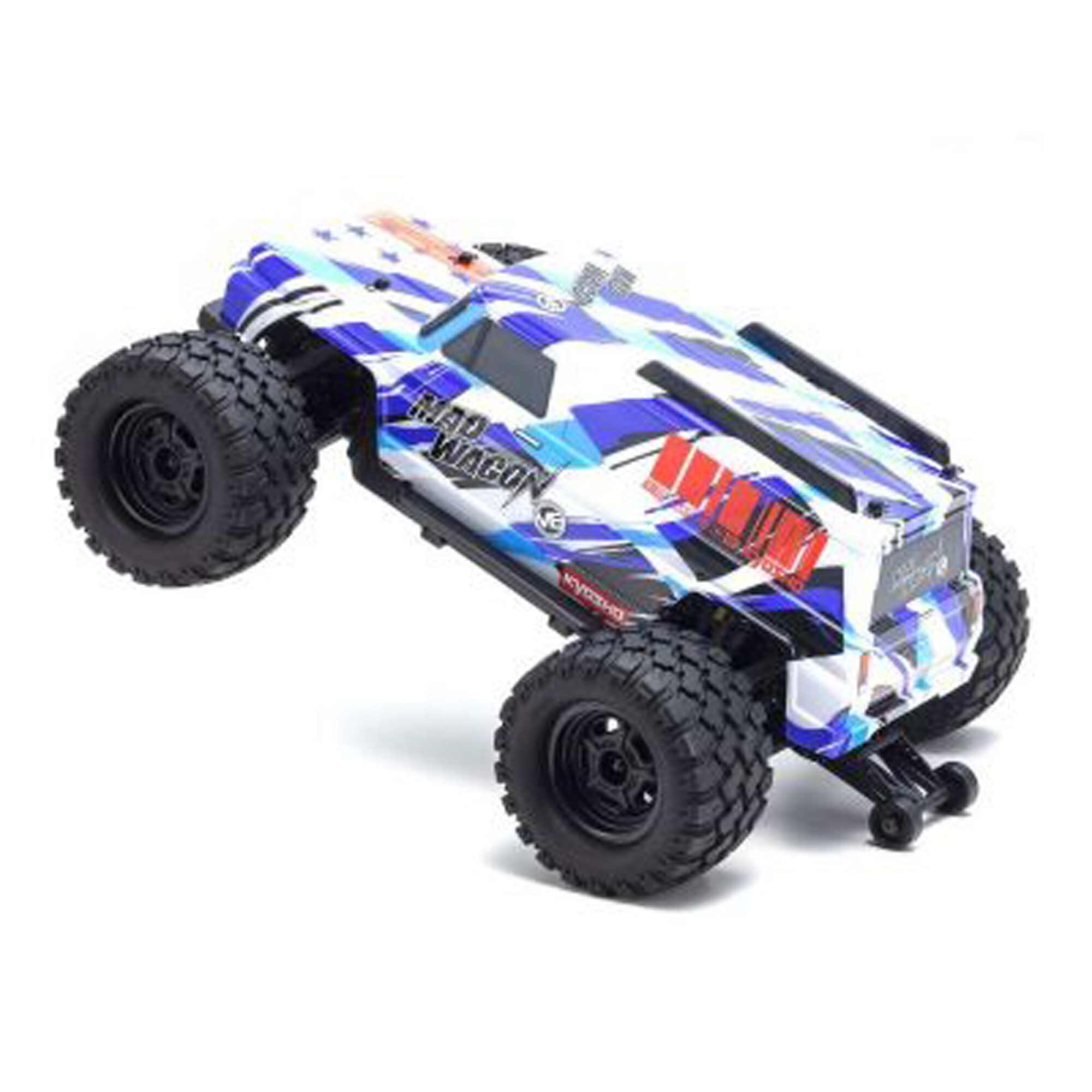 Kyosho 1/10 Mad Wagon VE KB10 4x4 3S Brushless Monster Truck RTR, Blue