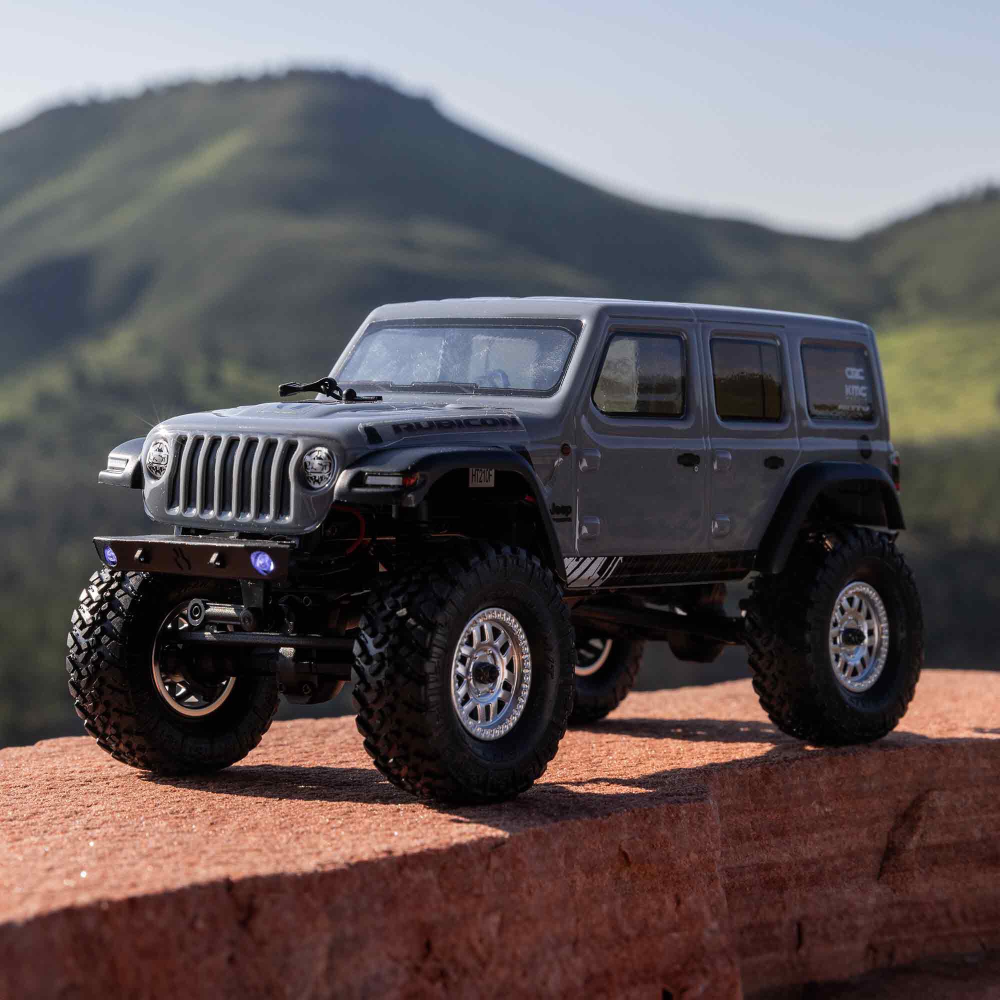 Axial 1/24 SCX24 2019 Jeep Wrangler JLU CRC 4X4 RTR Brushed Rock Crawler (Battery & Charger Included), Gray
